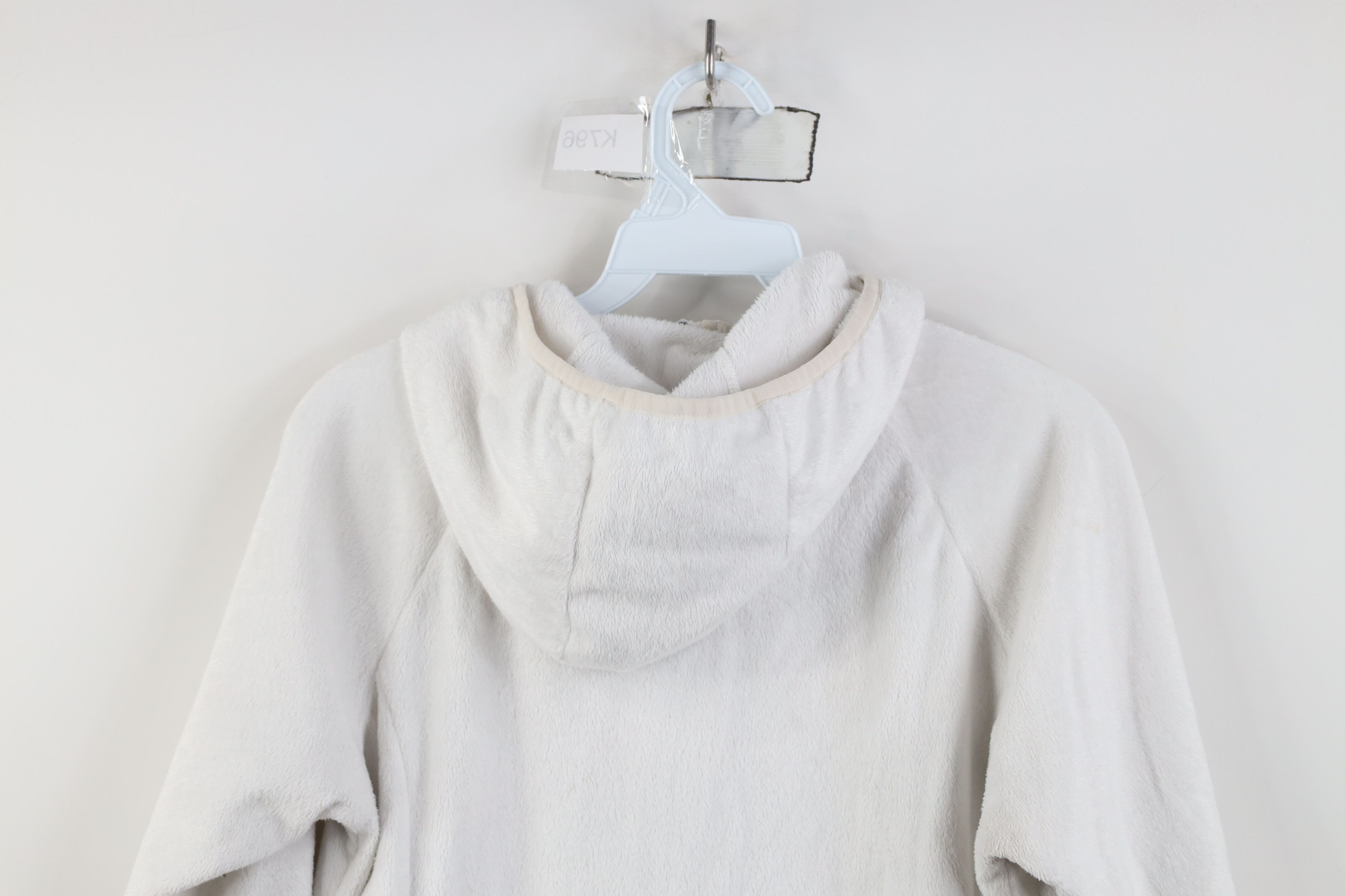 Columbia Vintage Y2K Columbia Fleece Full Zip Hooded Jacket White Size M / US 6-8 / IT 42-44 - 14 Thumbnail
