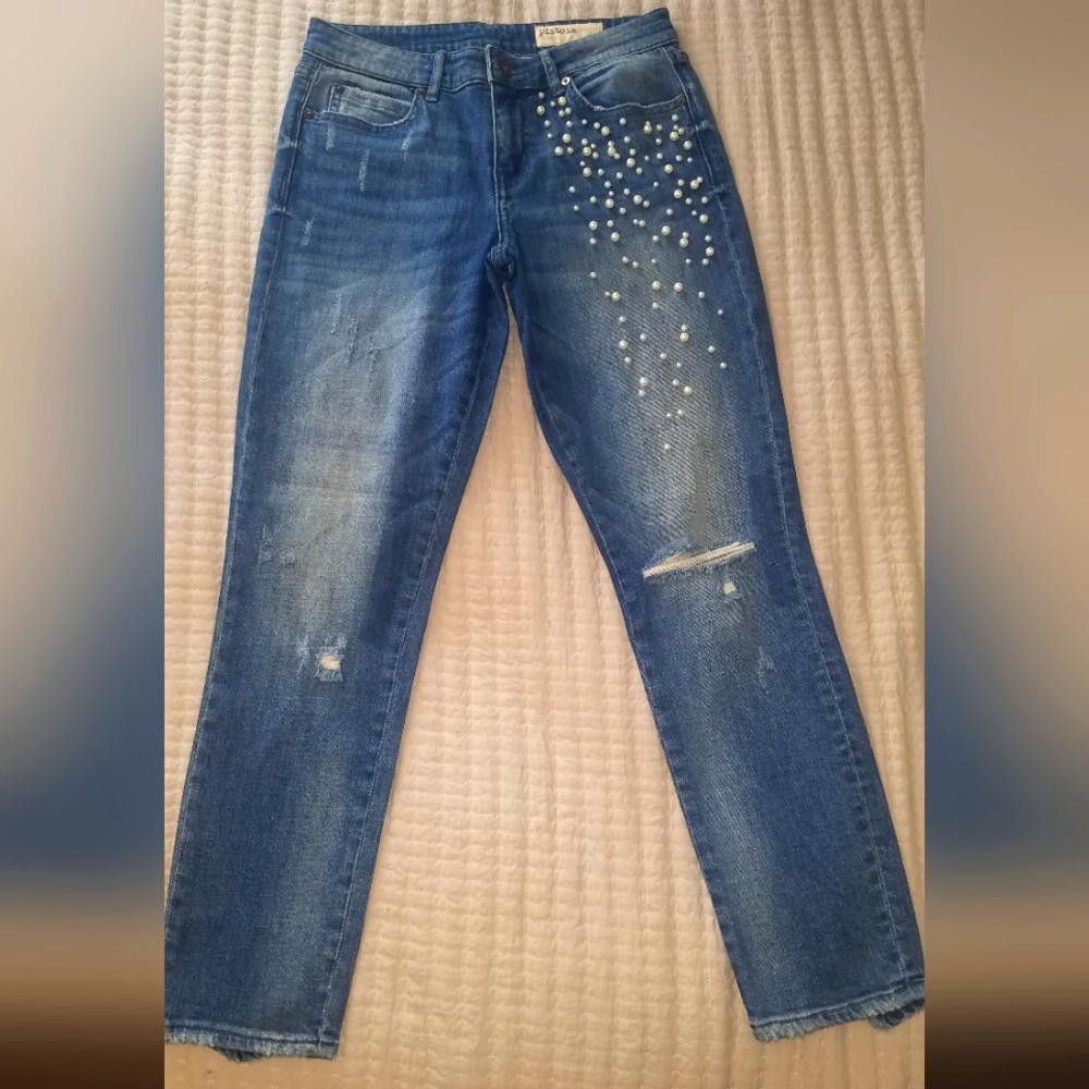 Designer Pistola Distressed Jean's Size 27 Size 27" / US 4 / IT 40 - 2 Thumbnail