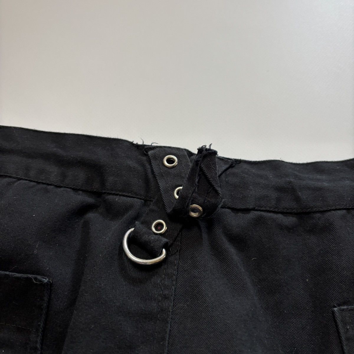 If Six Was Nine × Tripp NYC y2k goth punk japan style shorts cargo grommets studs rave Size US 31 - 5 Thumbnail