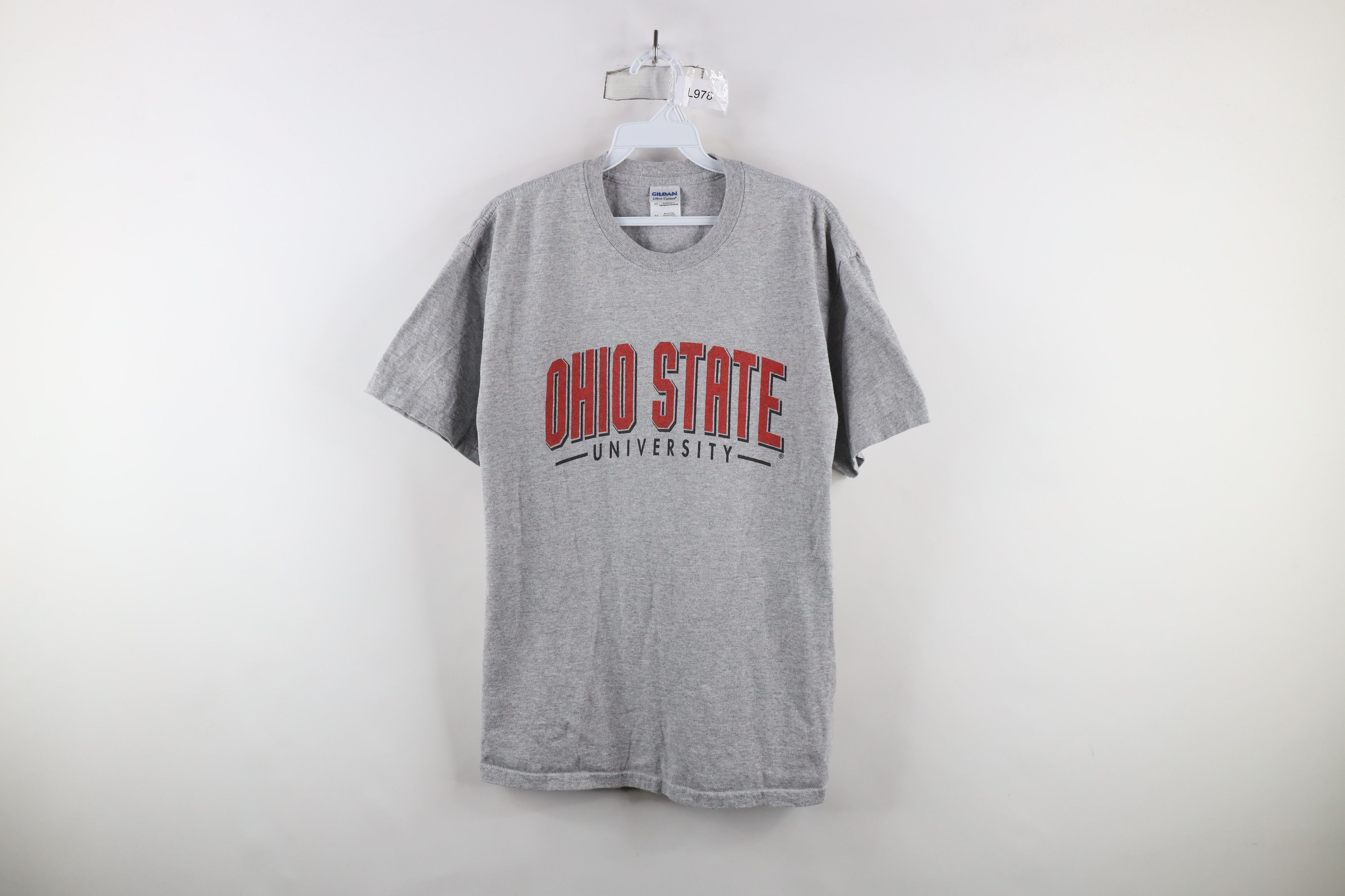 Vintage Vintage Block Letter Ohio State University T-Shirt Gray Size US M / EU 48-50 / 2 - 1 Thumbnail