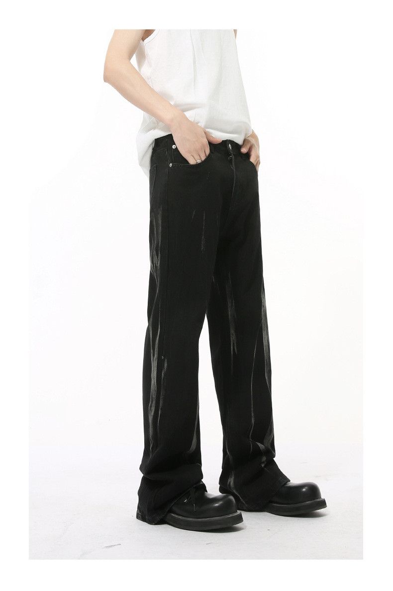 Japanese Brand × Jean High street retro tie-dye heavy-duty flared casual jeans Size US 32 / EU 48 - 3 Thumbnail