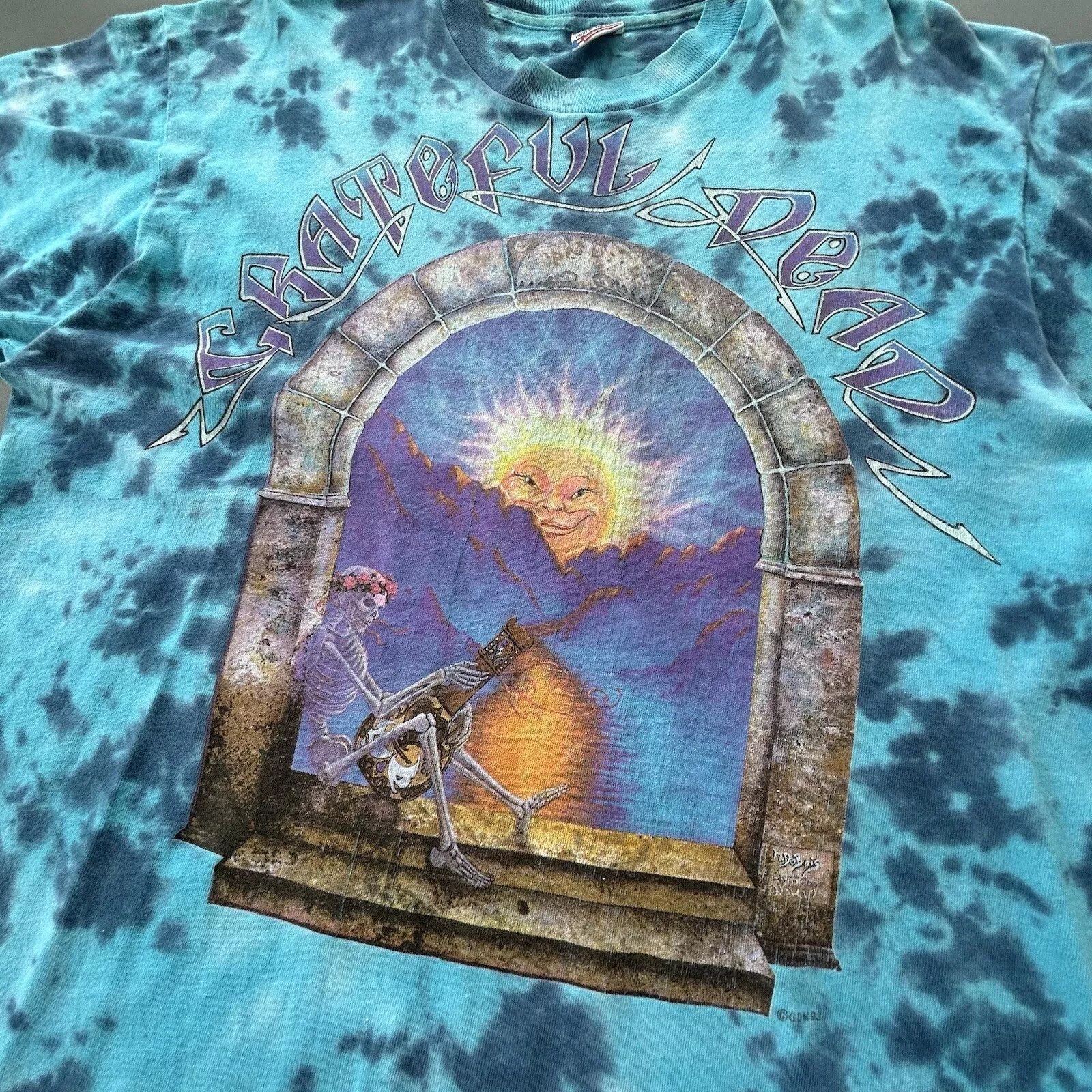 Fruit Of The Loom VTG 1993 Grateful Dead Madison Square Garden Tie Size US L / EU 52-54 / 3 - 1 Thumbnail
