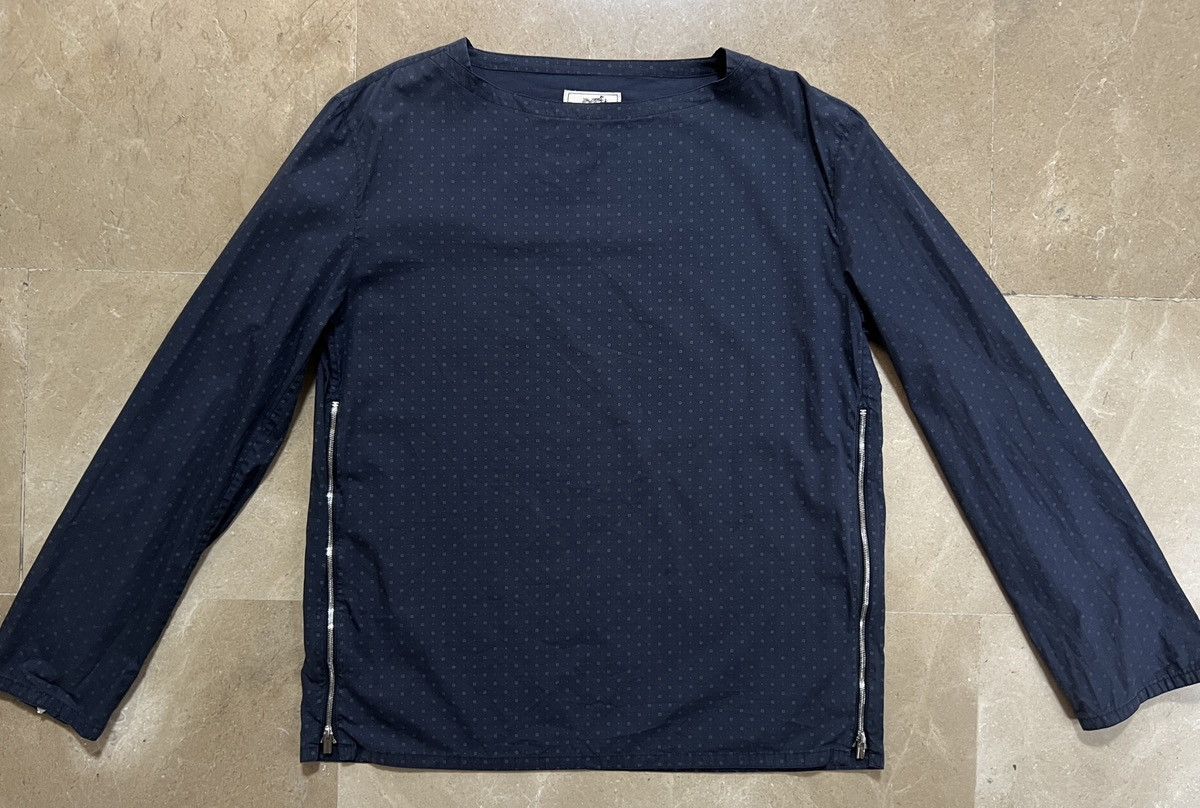 Hermes Hermes navy boatneck shirt Size US M / EU 48-50 / 2 - 3 Thumbnail