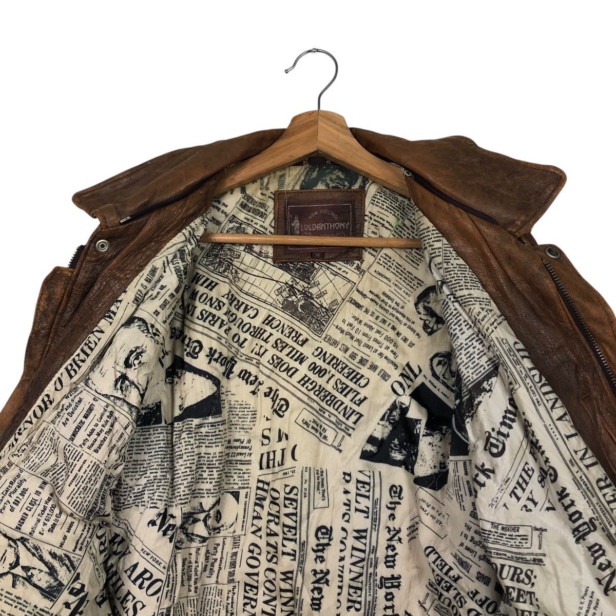 Japanese Brand 📌Vintage Genuine Leather Jacket Loldanthony Issey Miyake Size US M / EU 48-50 / 2 - 15 Thumbnail
