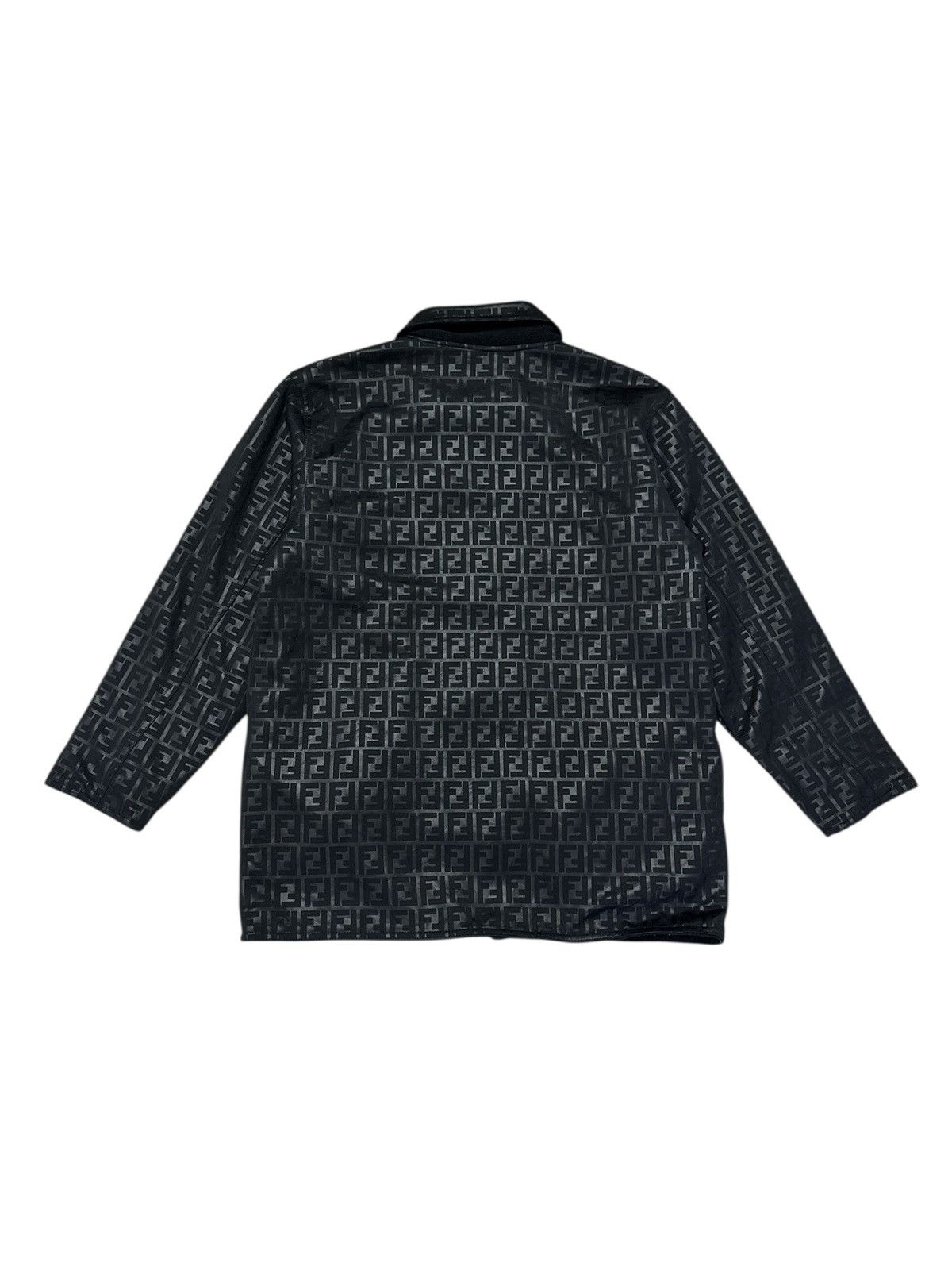 Fendi VINTAGE FENDI ZUCCA MONOGRAM REVERSIBLE ZIPPER JACKET Size US L / EU 52-54 / 3 - 2 Thumbnail