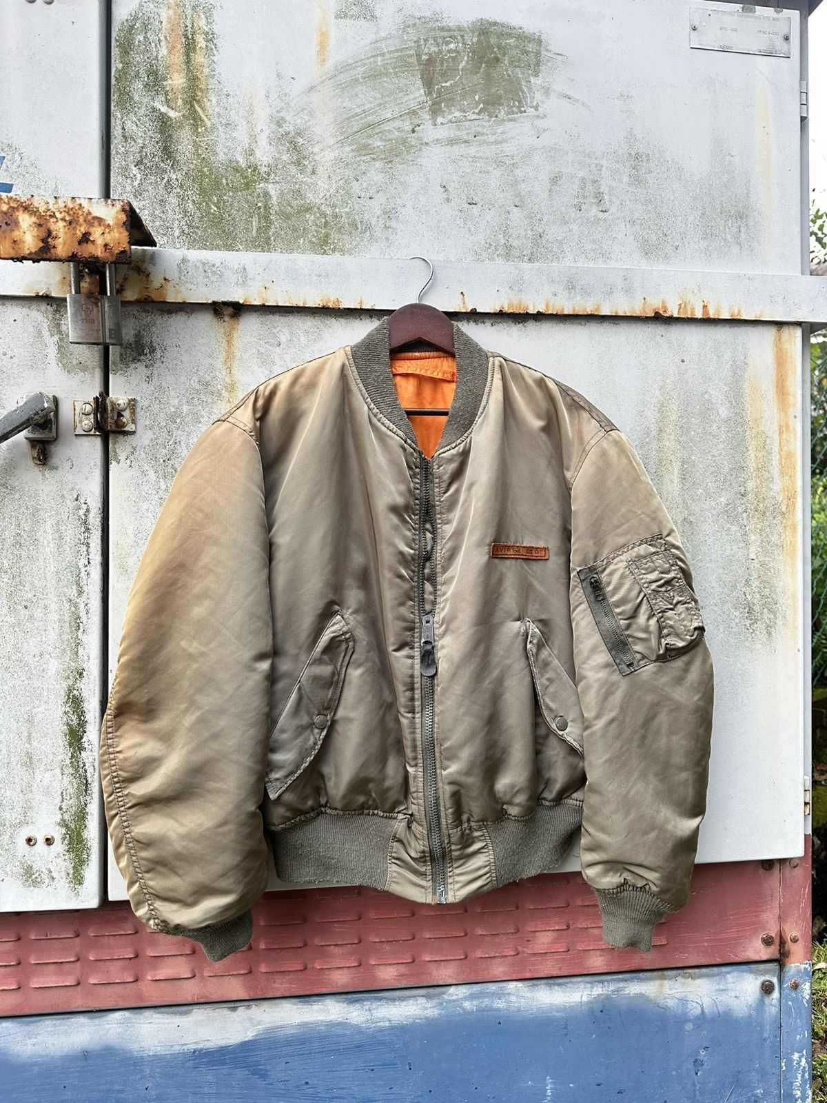 Avirex Vintage Faded MA-1 Avirex VF-117 Privateers Bomber Jacket Size US L / EU 52-54 / 3 - 4 Thumbnail