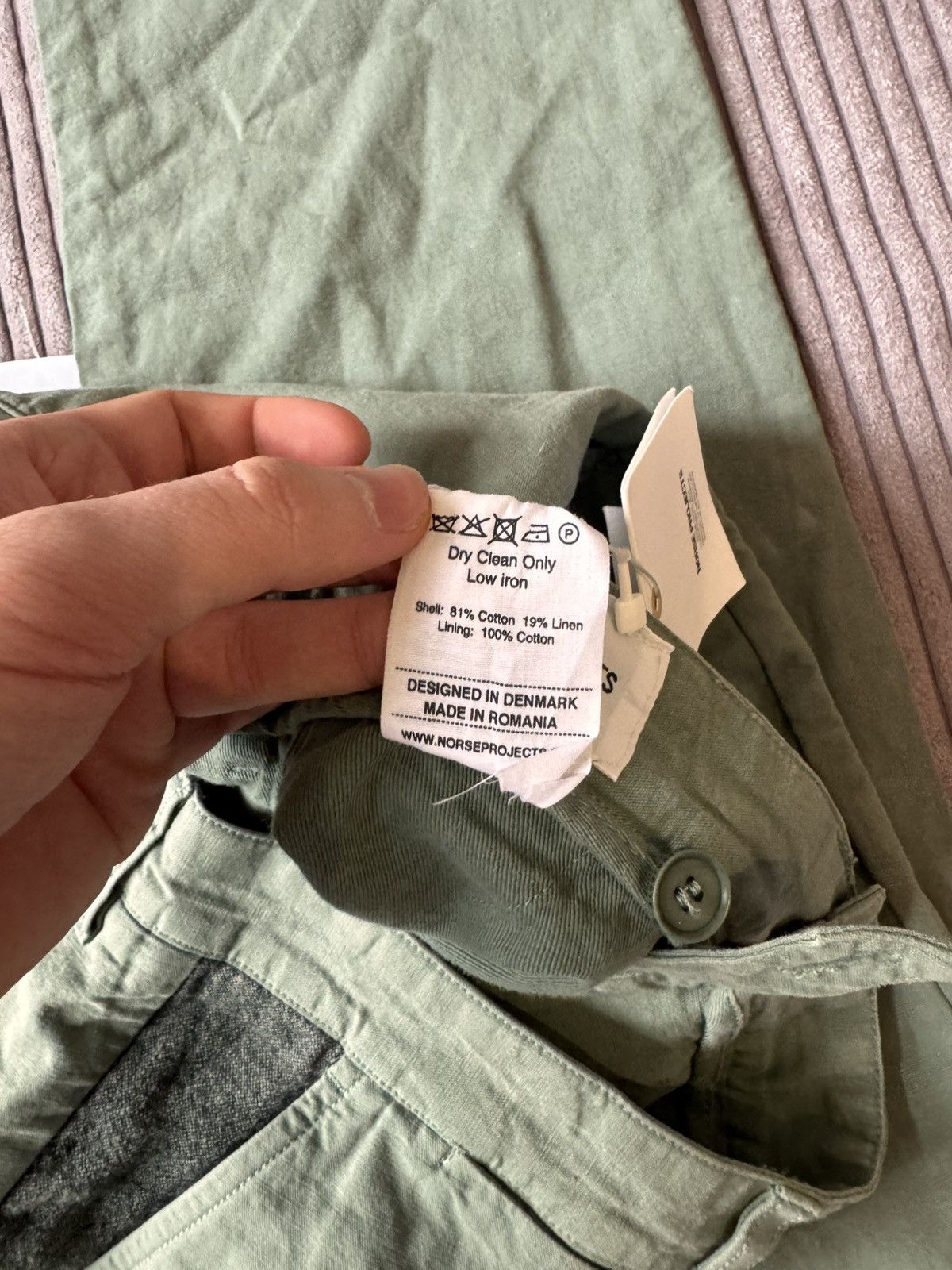 Norse Projects Norse Projects Aros Cropped 33 Cotton Linen Pants DS Size US 33 - 7 Thumbnail