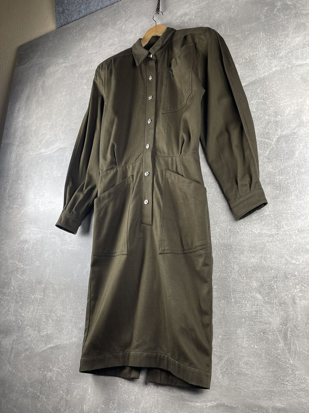 Thierry Mugler Thierry Mugler Jeans Vintage Structured Military Shirt Dress Size M / US 6-8 / IT 42-44 - 2 Thumbnail