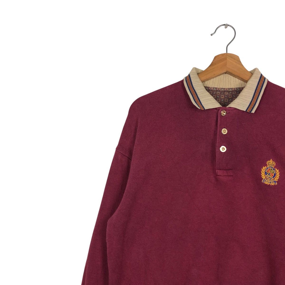 Japanese Brand Vintage College Collar Sweatshirt Unknown Brand IsseyMiyake Size US M / EU 48-50 / 2 - 8 Thumbnail