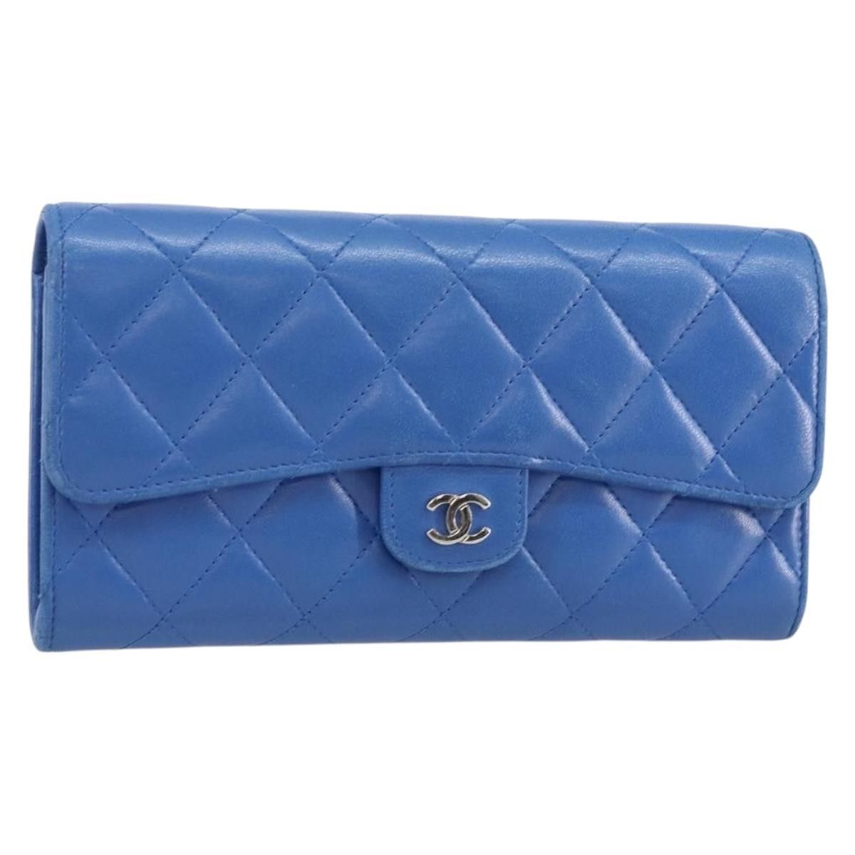 Chanel Chanel CC Gusset Classic Flap Wallet Quilted Lambskin Size ONE SIZE - 1 Thumbnail