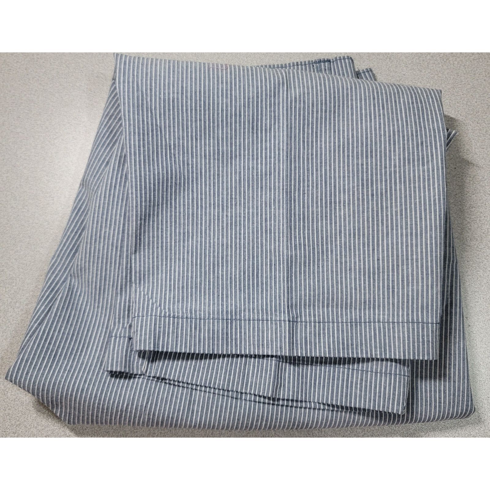 Other Riders By Lee Blue White Striped Cropped Pants 14M Size 36" / US 14 / IT 50 - 5 Thumbnail