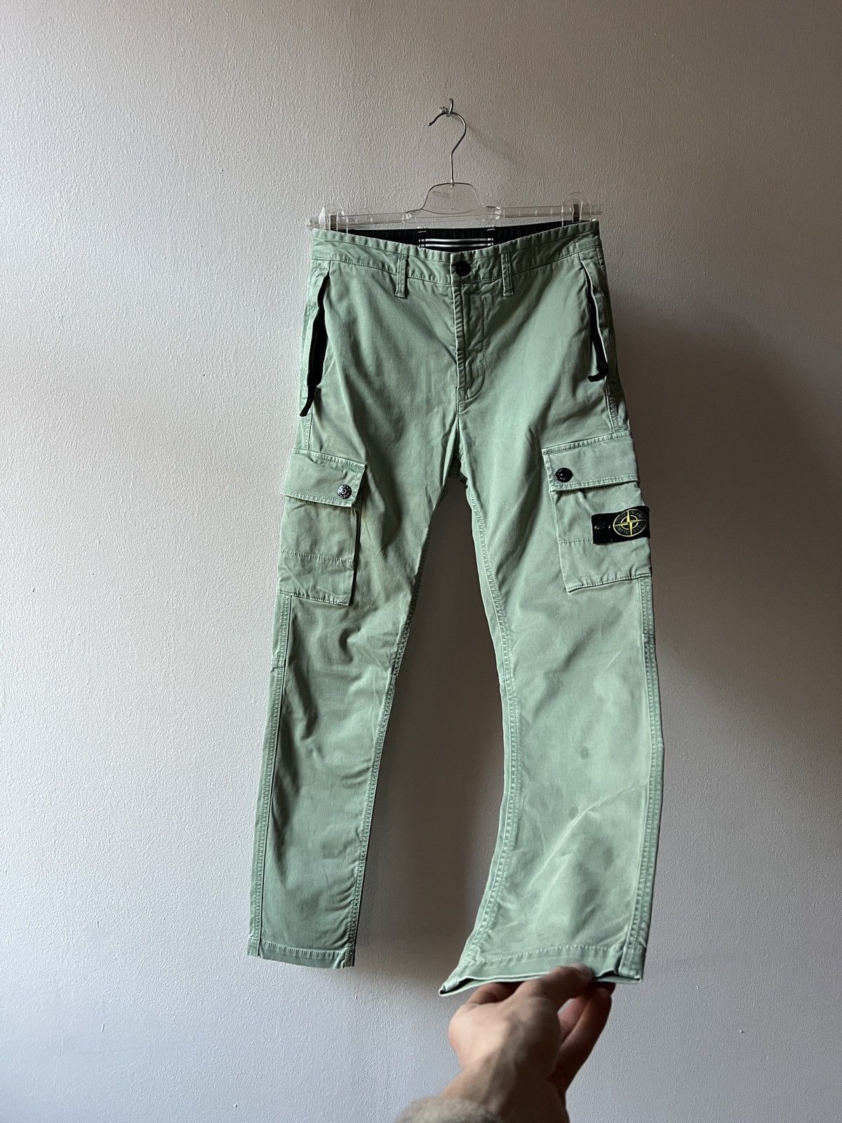 Stone Island Stone Island SL Blue Fade Out Cargo Pants Joggers Size US 30 / EU 46 - 8 Thumbnail