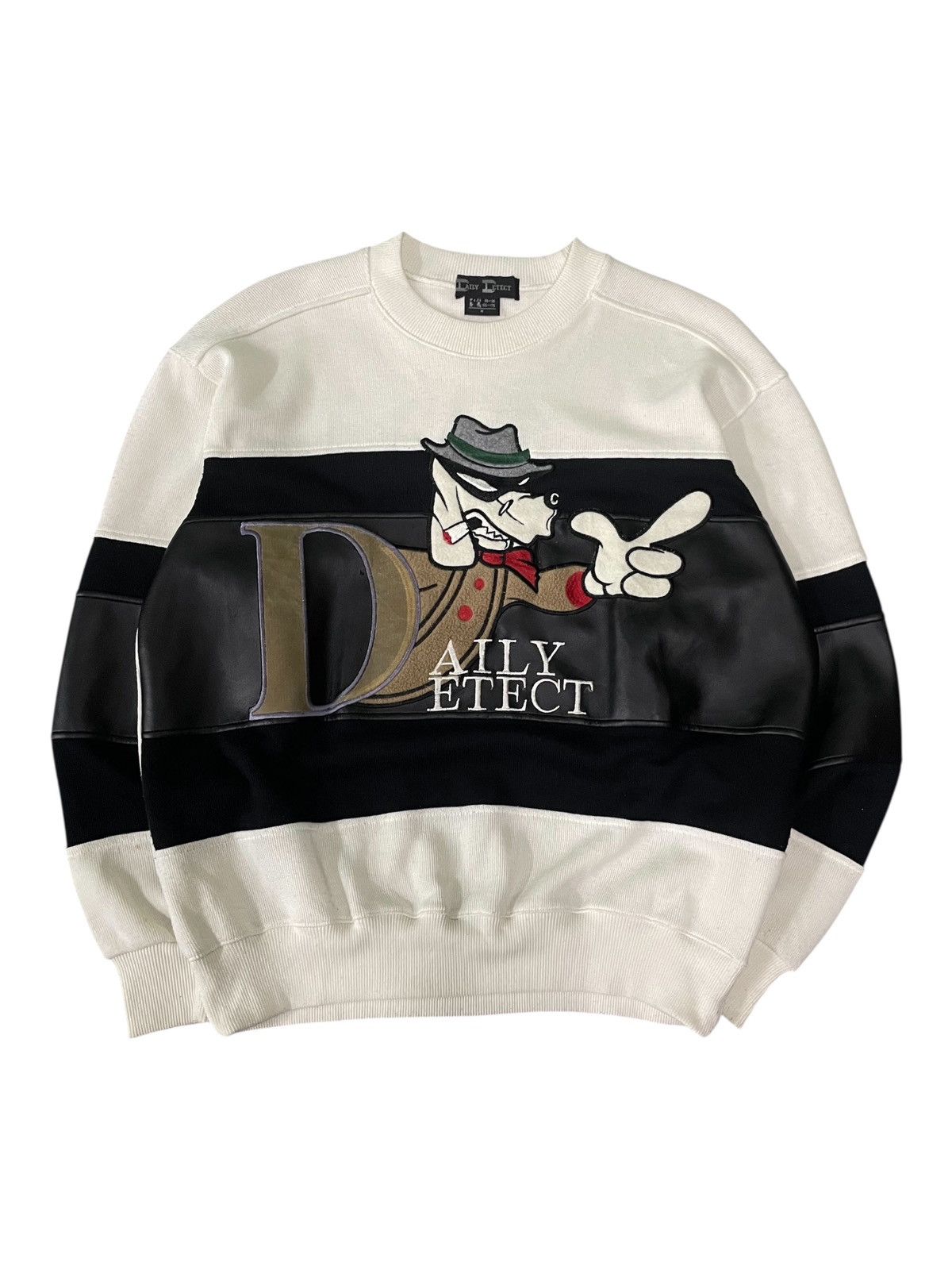Japanese Brand Vintage Daily Detect Patchwork Sweatshirts Embroidered Dog Size US M / EU 48-50 / 2 - 1 Thumbnail