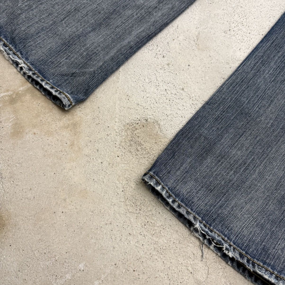 Boycott Boycott Lightning Wash Whisker Distressed Denim Pant Size US 34 / EU 50 - 12 Thumbnail