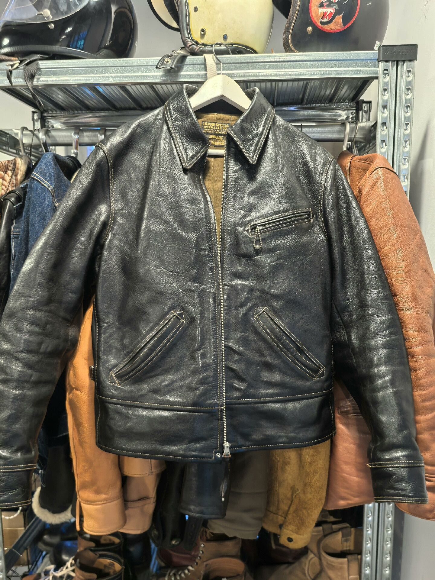 Freewheelers Freewheelers 1930's Caboose Black Leather Jacket Size US XS / EU 42 / 0 - 1 Thumbnail