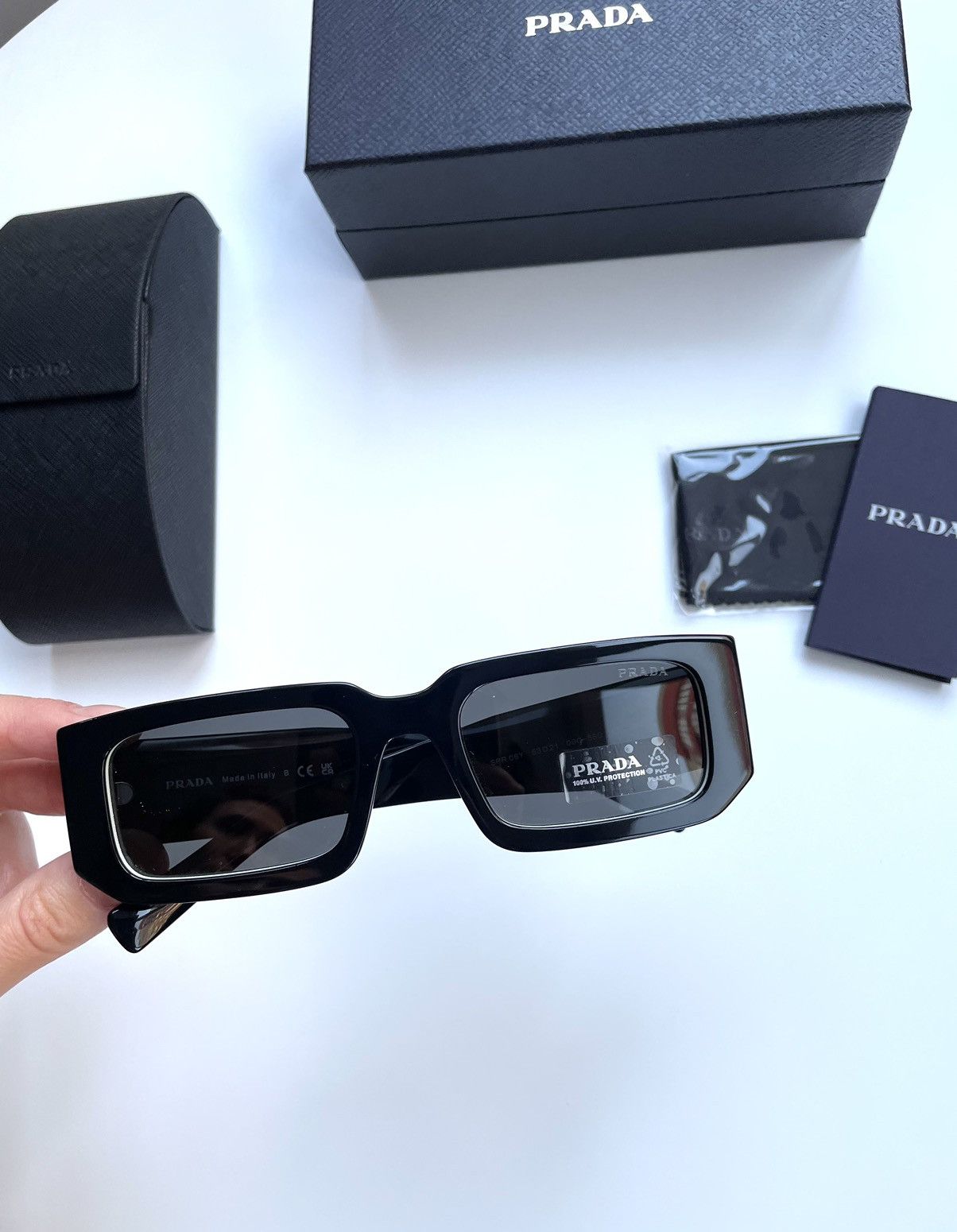 Prada Prada Symbole sunglasses SPR 06YS 09Q5S0 53. New Collection Size ONE SIZE - 4 Thumbnail