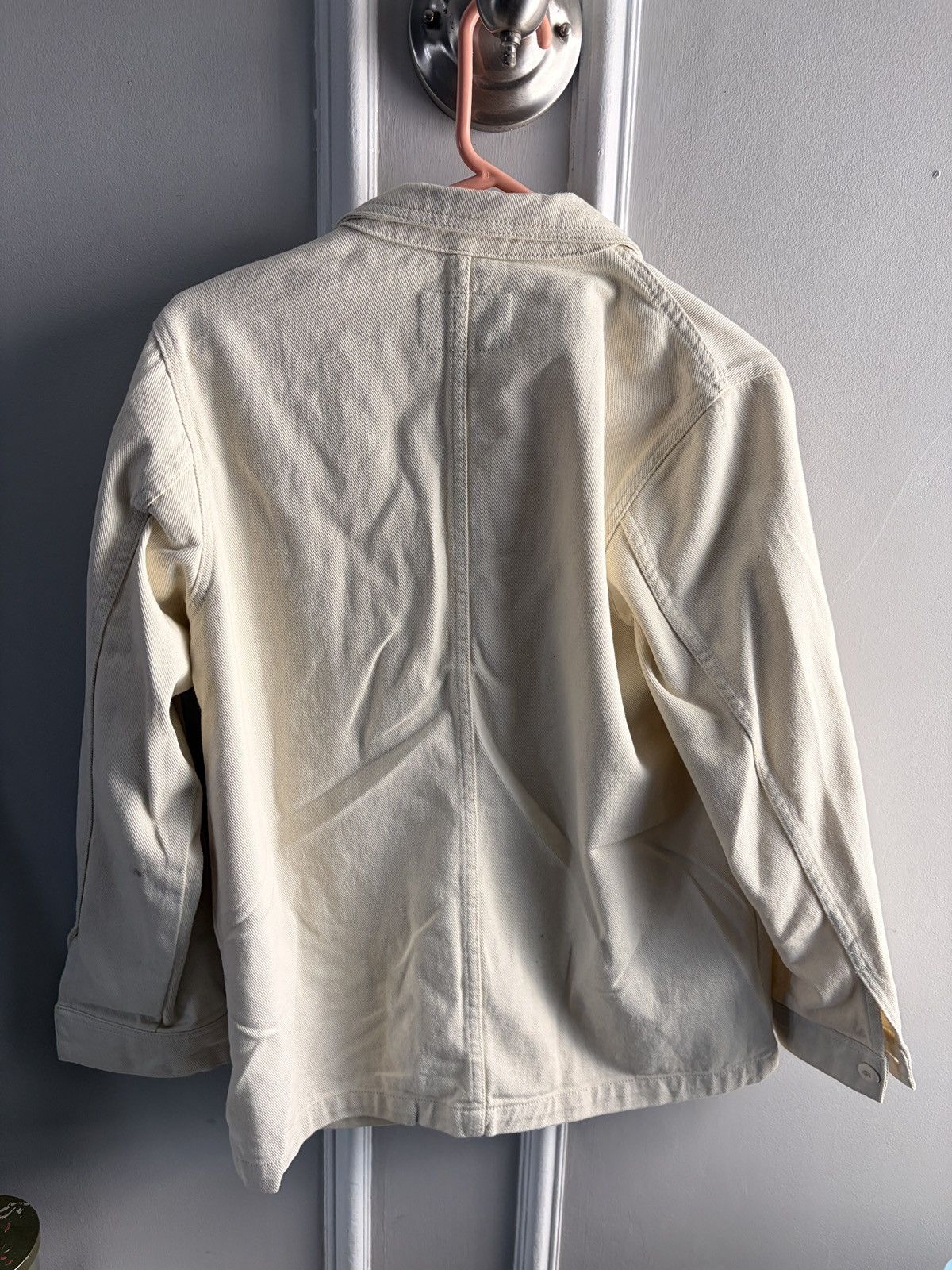 Stussy Stussy White Denim Chore Coat Size US M / EU 48-50 / 2 - 3 Thumbnail