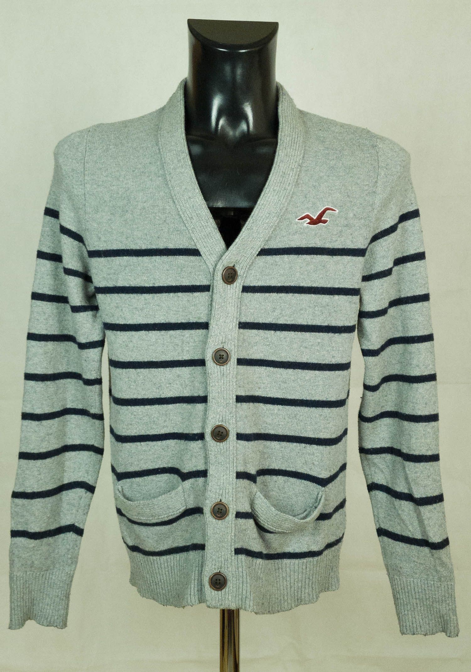 Hollister Hollister mens jumper cardigan size M ( LABEL L) gc Size US M / EU 48-50 / 2 - 1 Thumbnail