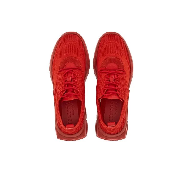 Salvatore Ferragamo o1s1rm1224 Nima Knit Sneakers in Red Size US 9.5 / IT 39.5 - 4 Thumbnail