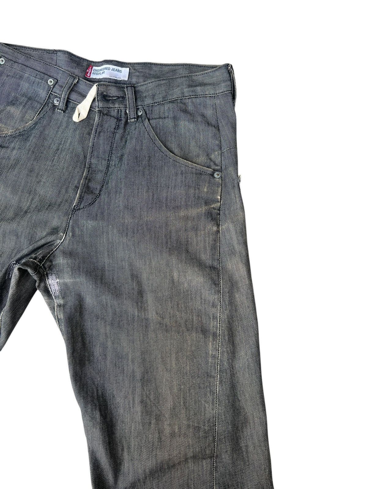 Levi's Dirty Mud Stains Denim Vintage 2000 Levi’s Engineered Jeans Size US 31 - 11 Thumbnail
