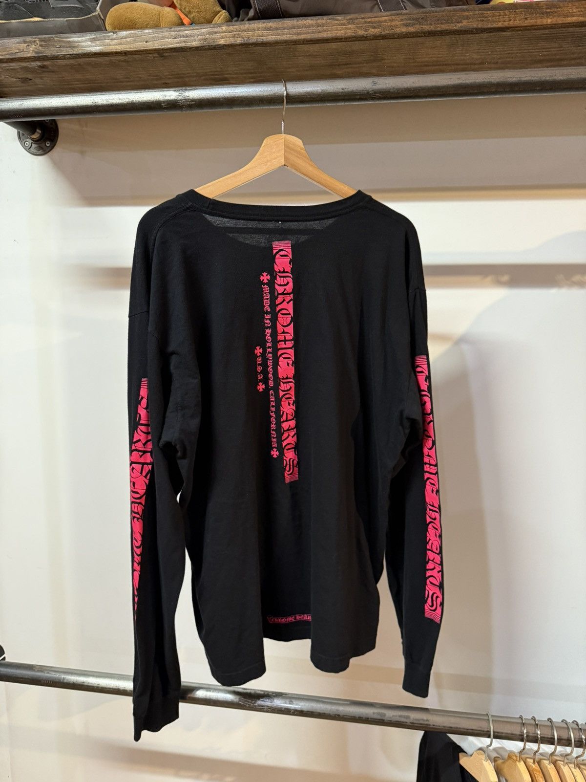 Chrome Hearts Chrome hearts Made in Hollywood pink longsleeve Size US XL / EU 56 / 4 - 9 Thumbnail