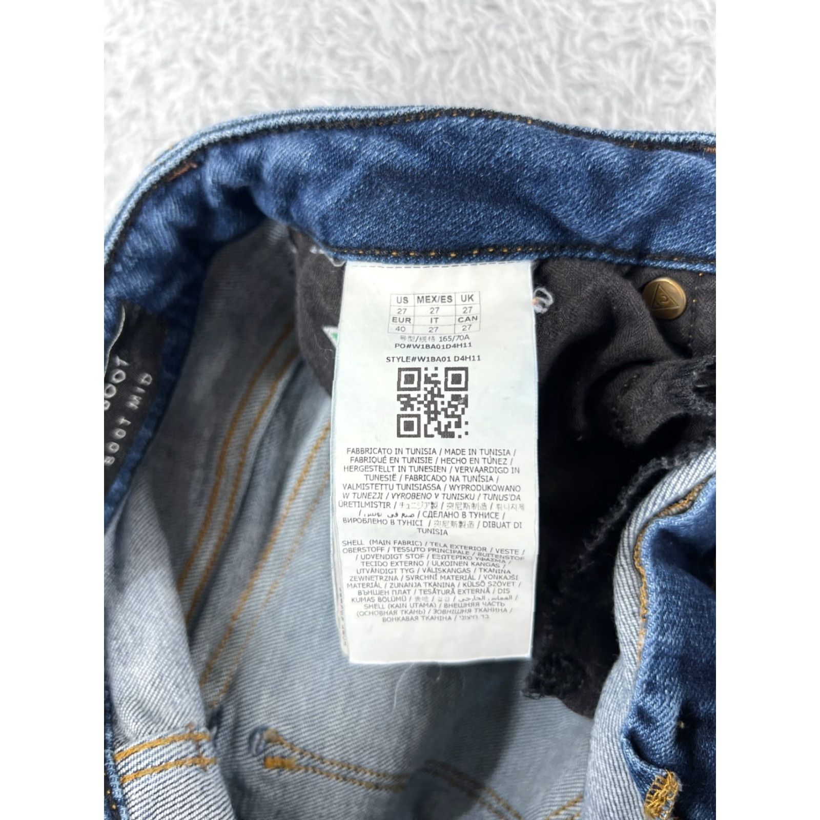 Guess Guess Jeans Womens 27 Blue Denim Boot Cut Mid Rise Cotton 26x32 Size 27" / US 4 / IT 40 - 6 Thumbnail
