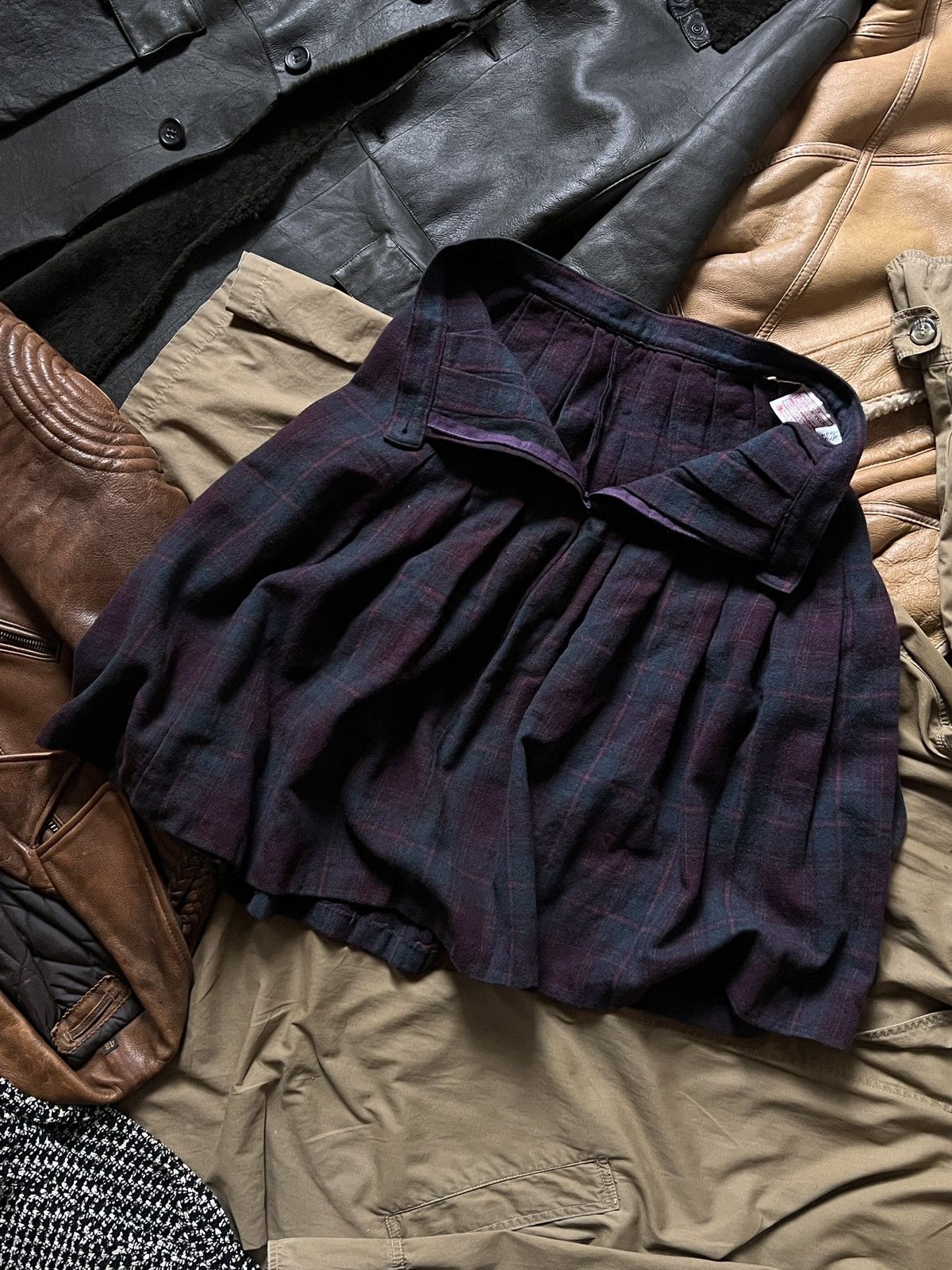 Pendleton Vintage 80s Pendleton 100% Wool Midi Skirt Made In USA Size 28" / US 6 / IT 42 - 5 Thumbnail