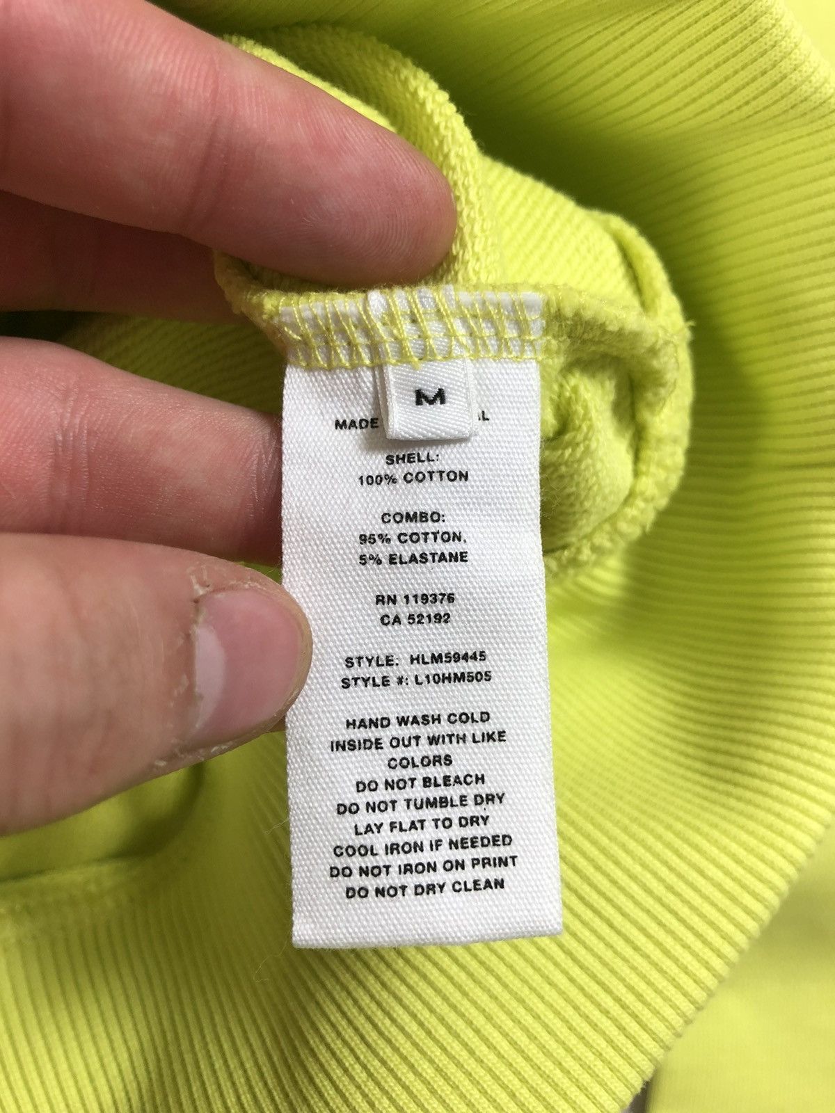 Helmut Lang Helmut Lang green big logo go new hoodie Size US L / EU 52-54 / 3 - 3 Thumbnail