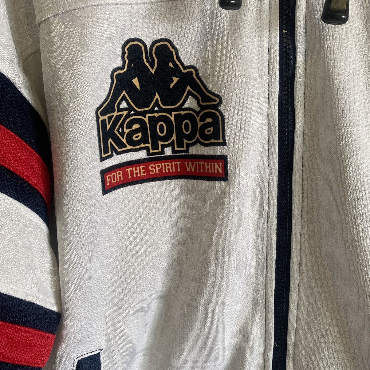 Kappa Vintage Kappa Tri-Colour Hoodie Jacket Size US L / EU 52-54 / 3 - 8 Thumbnail