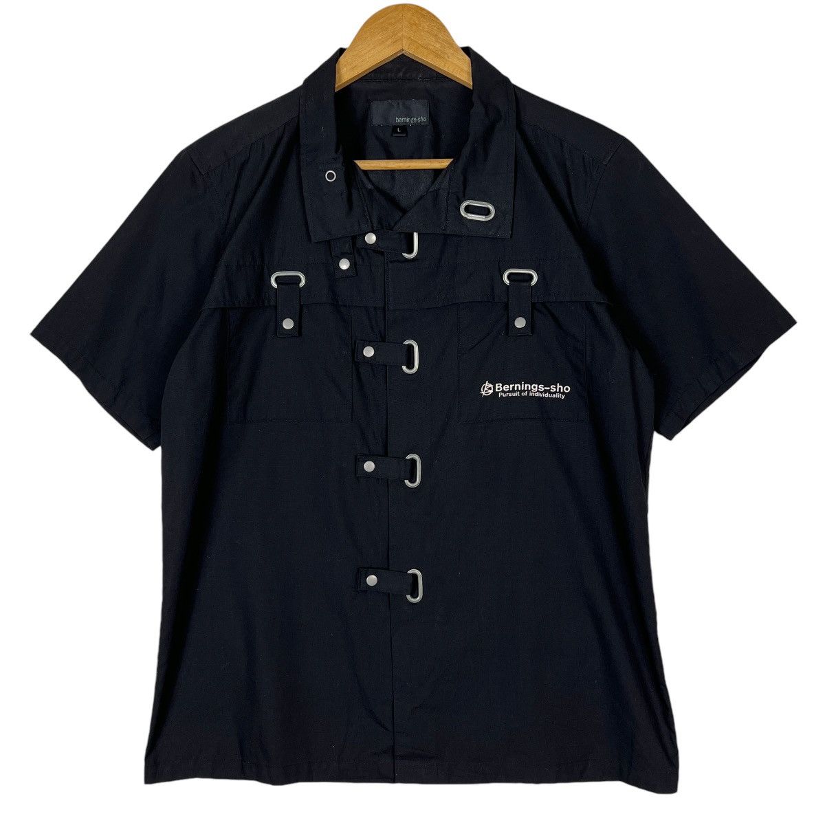 Designer × Japanese Brand × Seditionaries 🔥 BERNING SHO VELCRO SNAP BUTTON SHIRT EMO PUNK STYLE Size US L / EU 52-54 / 3 - 3 Thumbnail
