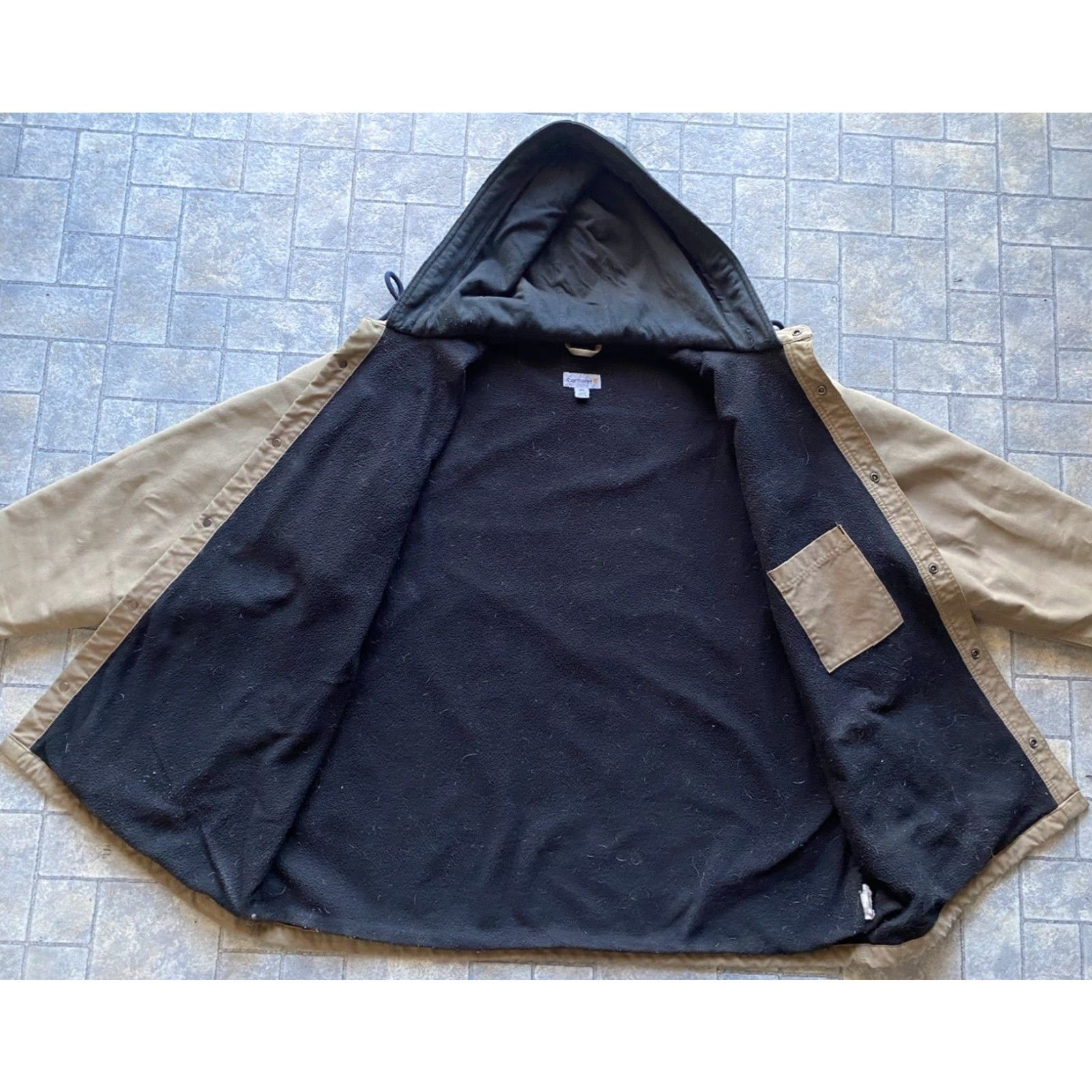 Carhartt Carhartt Jacket Hooded Snap Quick Duck Pockets Lined Men’s 2XL Size US XXL / EU 58 / 5 - 4 Thumbnail