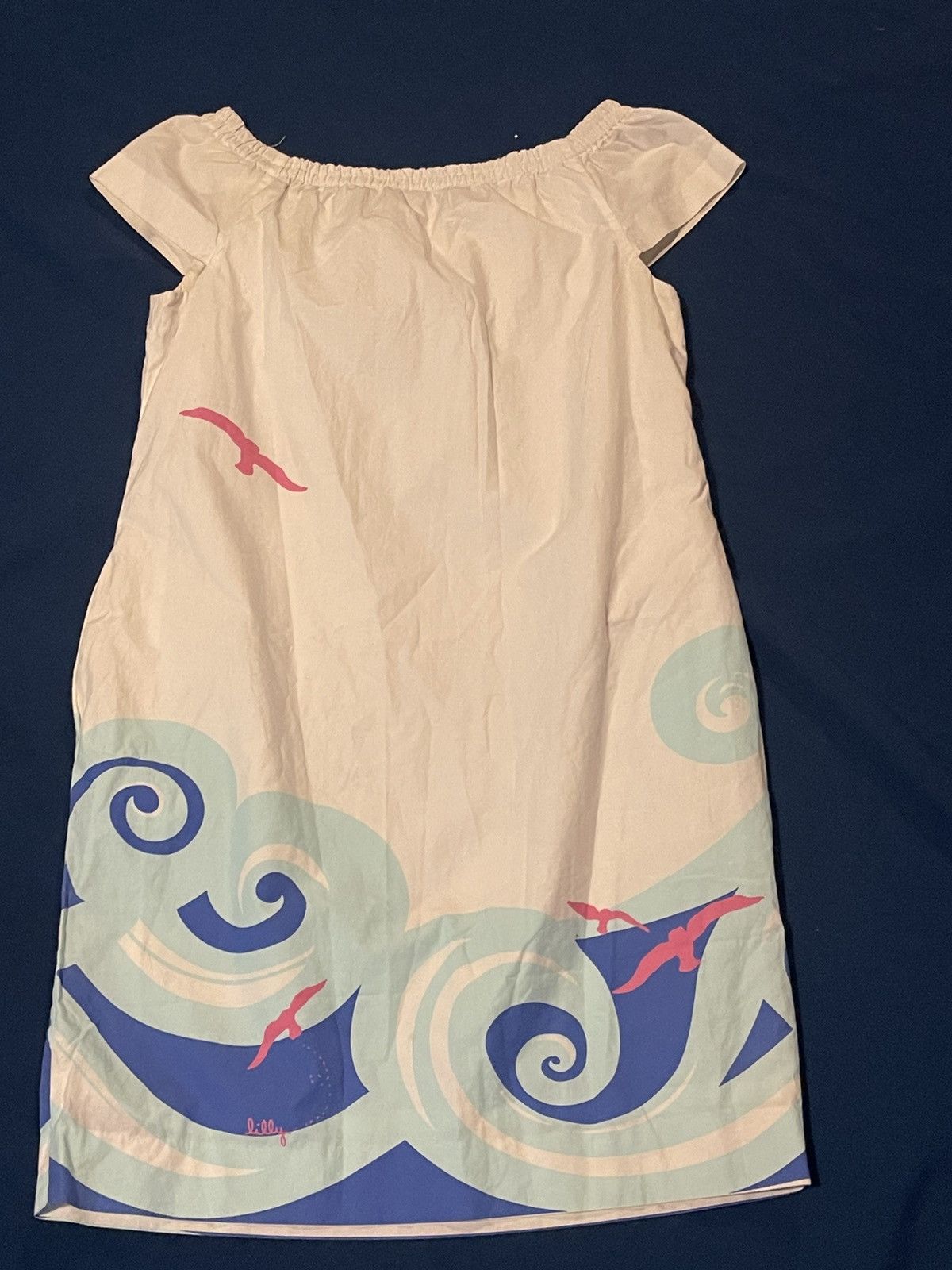 Lilly Pulitzer Lilly pulitzer dress xs off shoulder waves, birds Size XS / US 0-2 / IT 36-38 - 4 Thumbnail