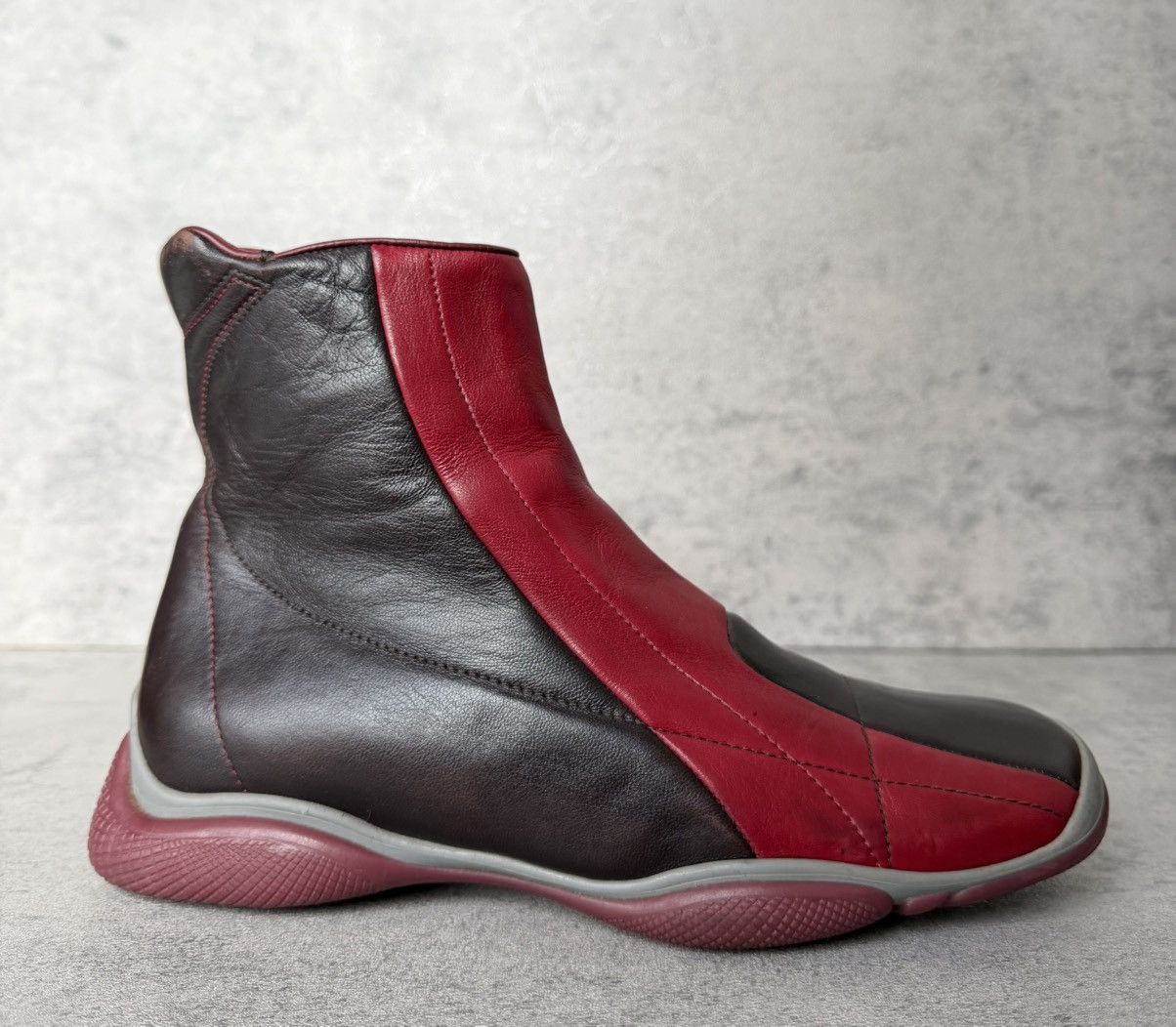 Prada PRADA SPORT - LUNA ROSSA 2000s HIGH-TOP LEATHER Size US 8 / IT 38 - 3 Thumbnail