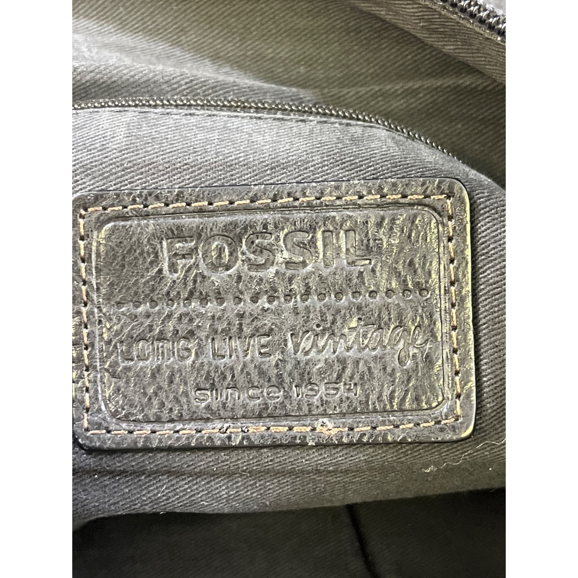Fossil Fossil Women's Black Genuine Leather Crossbody Purse SKU 614 Size ONE SIZE - 9 Thumbnail