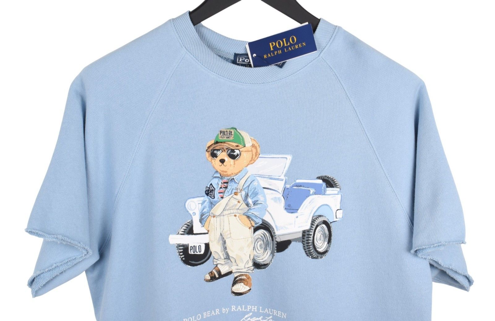 Polo Ralph Lauren New Ralph Lauren Bear Short-Sleeve Sweatshirt Size L H5592 Size L / US 10 / IT 46 - 3 Thumbnail