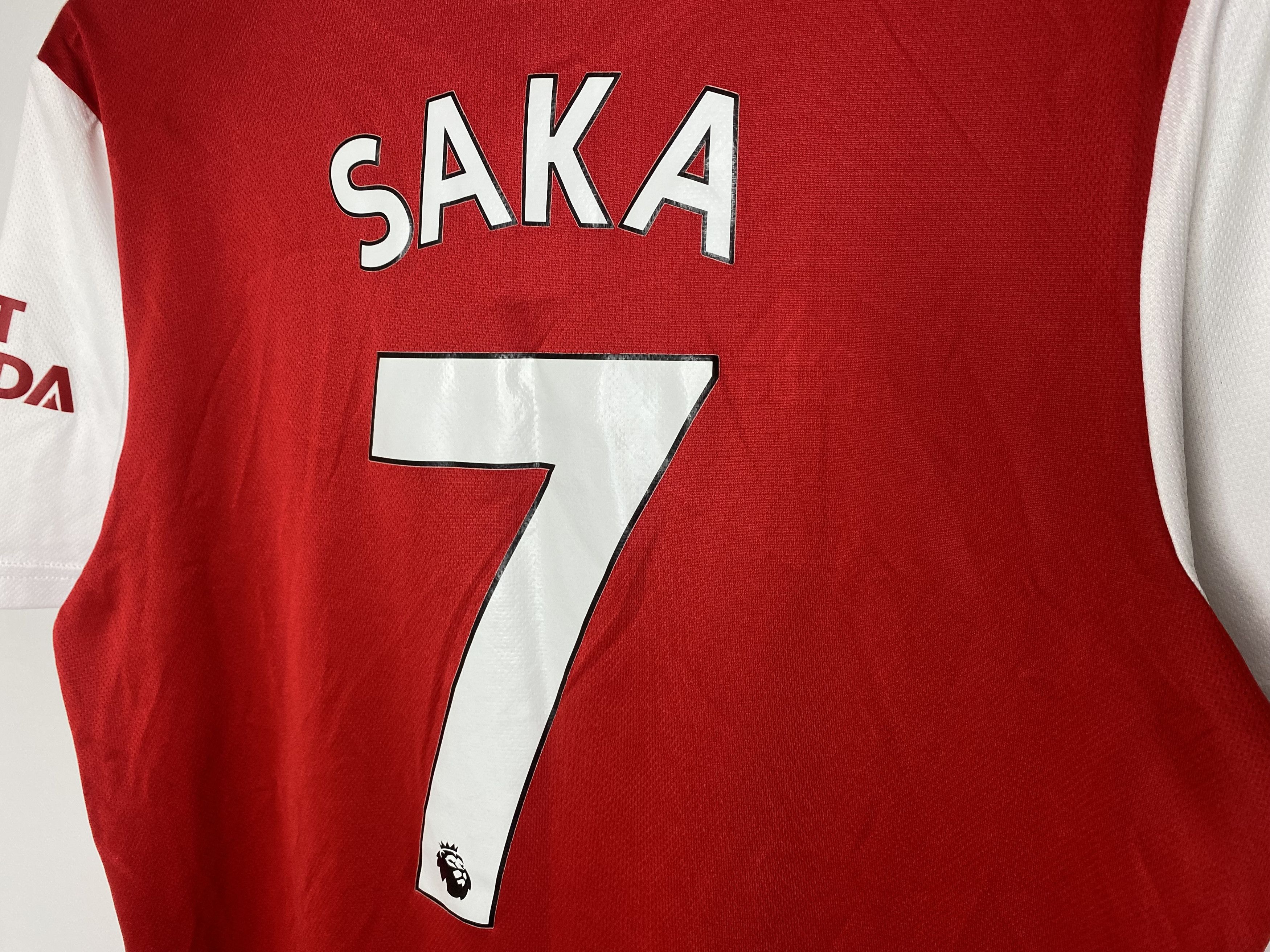 Adidas × UEFA SAKA #7 ARSENAL 2022 2023 HOME FOOTBALL SHIRT SOCCER JERSEY Size US M / EU 48-50 / 2 - 3 Thumbnail