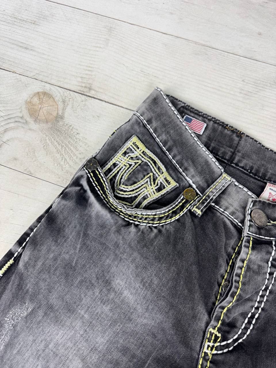 True Religion Vintage True Religion Denim Jeans Straight 90s Y2K Size US 33 - 4 Thumbnail
