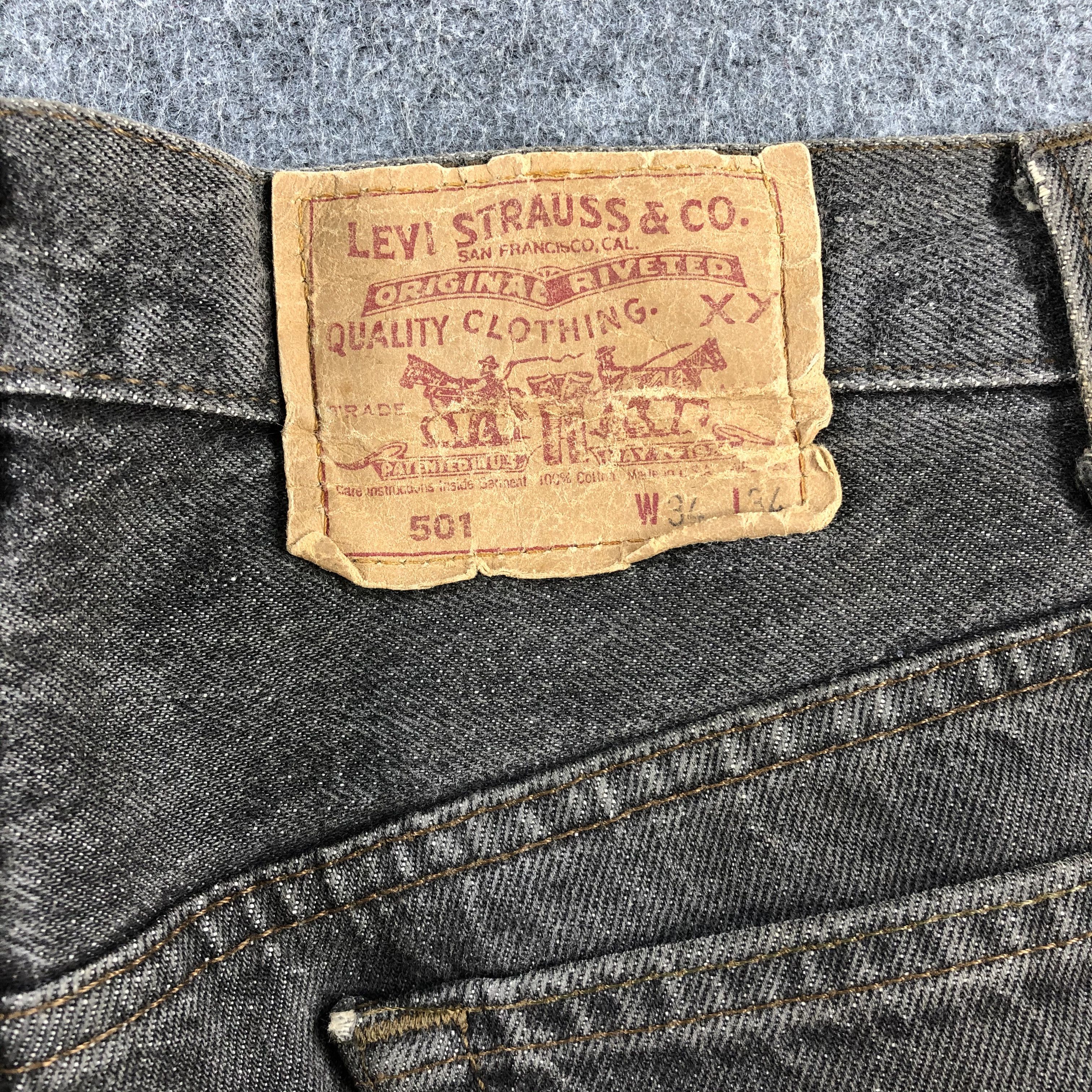 Levi's 90s Vintage Levis 501 Earth Tone Jeans-J1386 Size US 34 / EU 50 - 5 Thumbnail