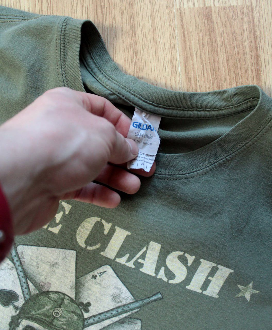 Band Tees 🔥 Vintage The Clash Straight to Hell Punk Rock Green Tees Size US L / EU 52-54 / 3 - 4 Thumbnail