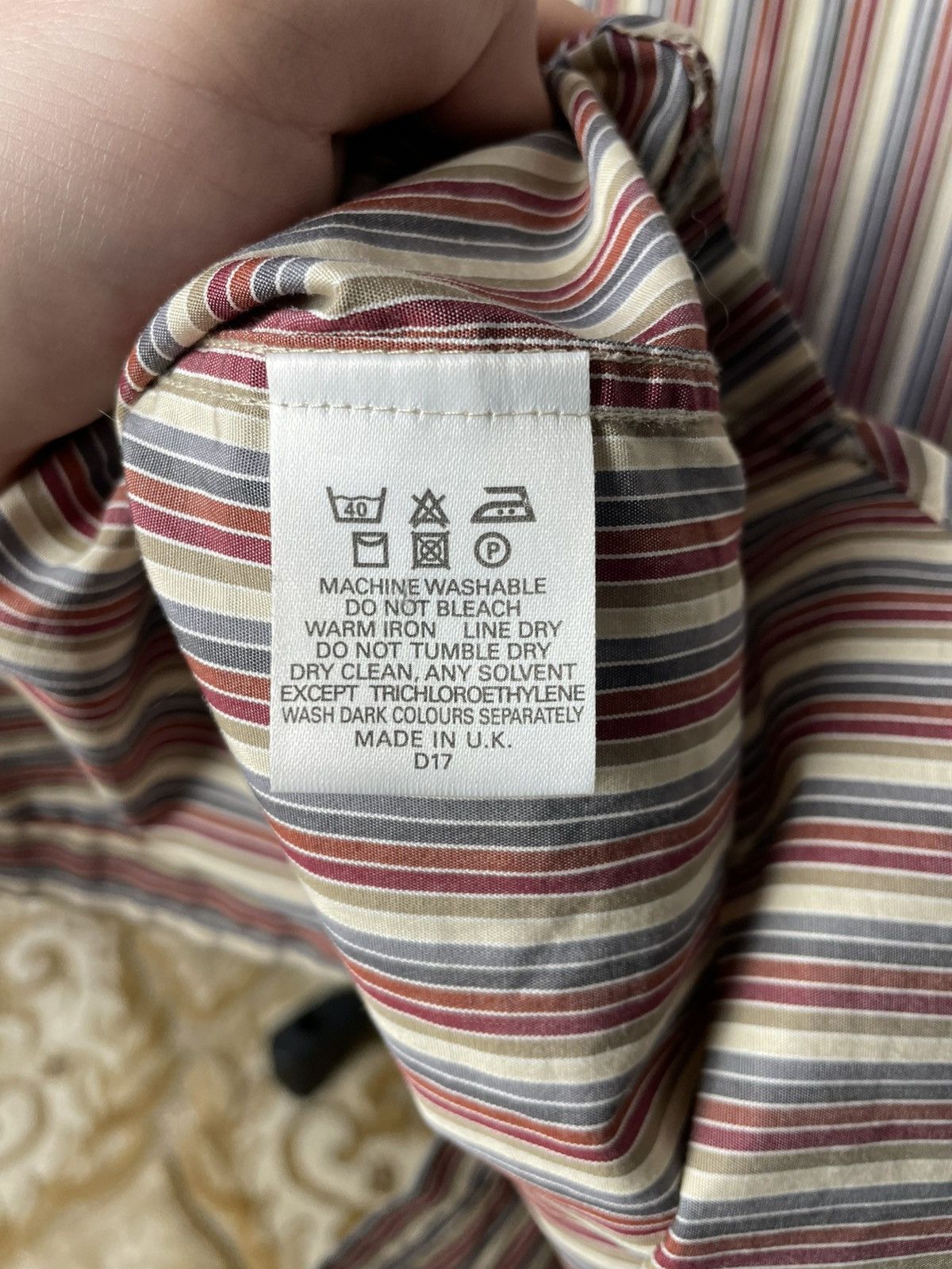 Burberry Burberry London Striped Button Up cotton Shirt Size US L / EU 52-54 / 3 - 7 Thumbnail