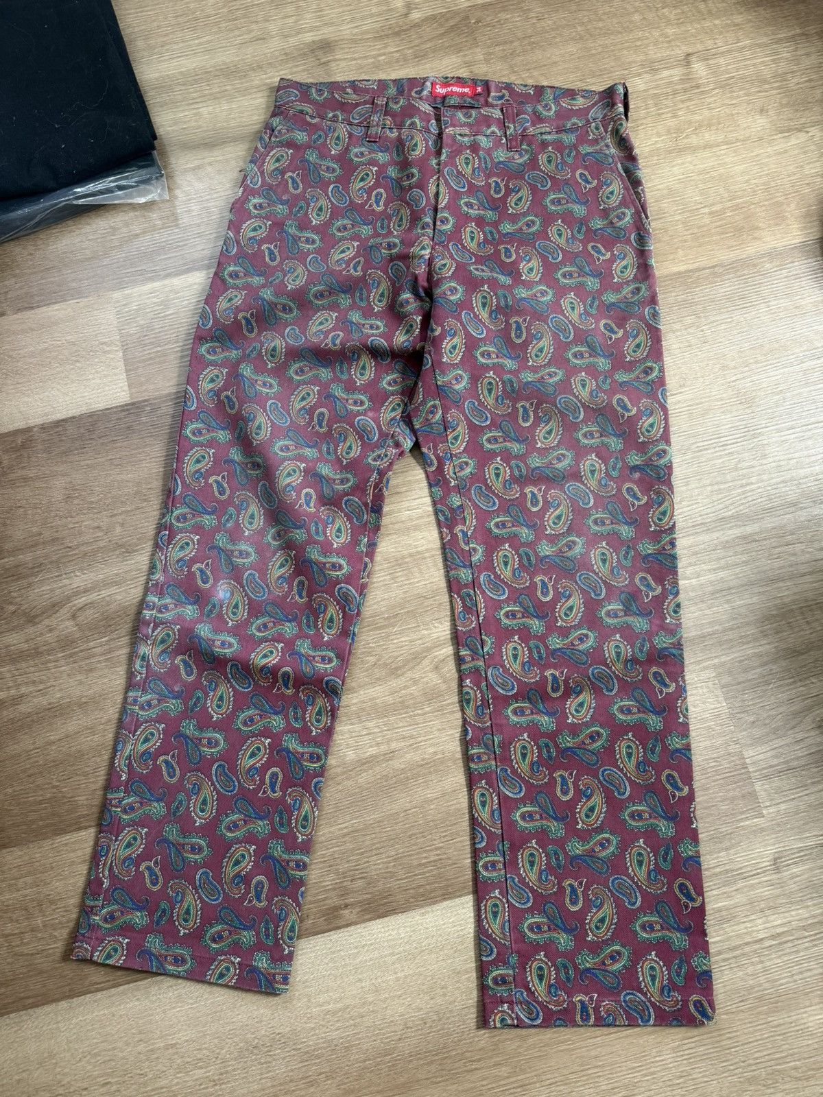 Supreme Supreme Studded Work Pant Burgundy Sz. 34 FW20 | Grailed