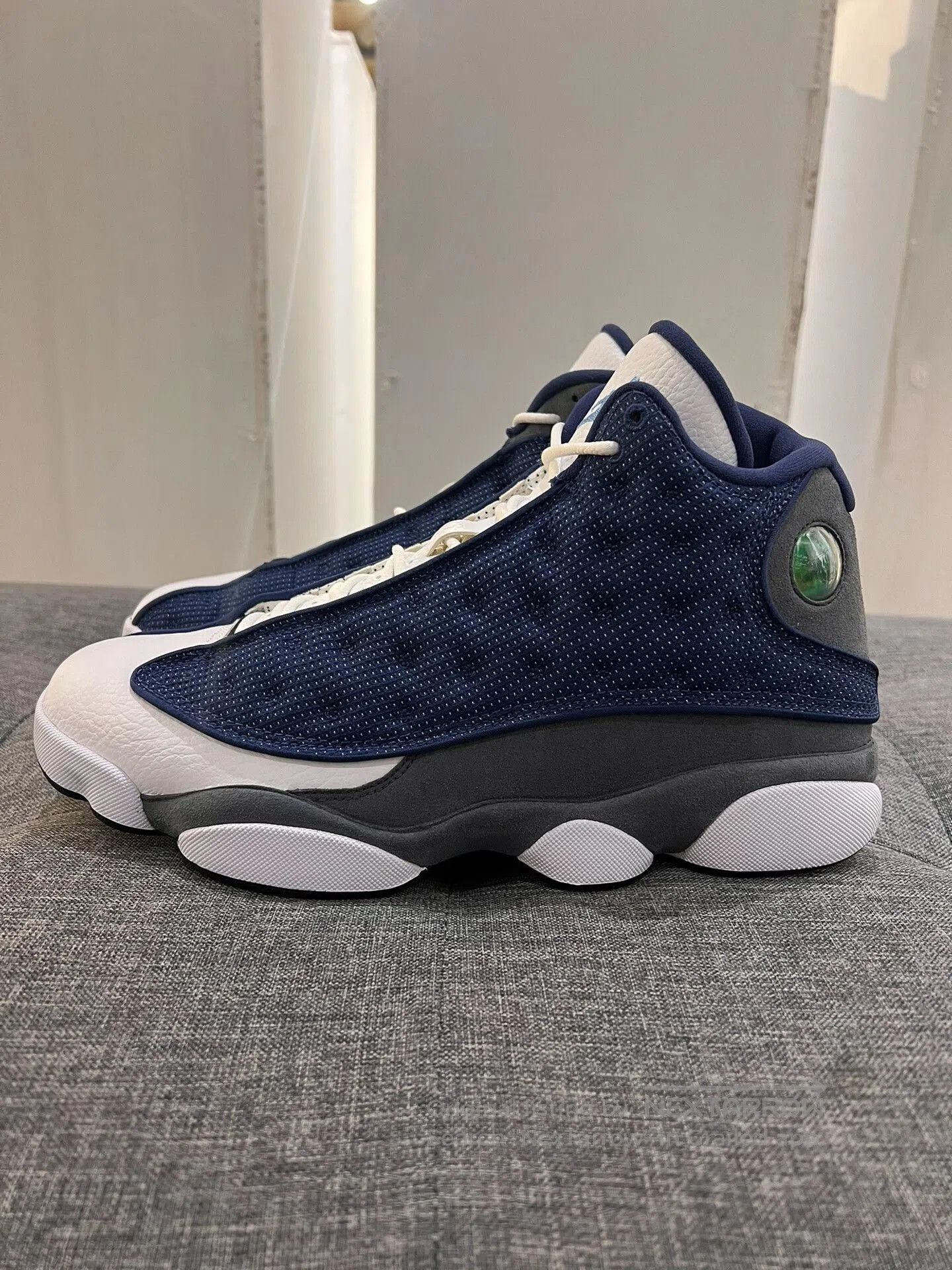 Jordan Brand aj13 retro flint grey navy blue sneakers. Size US 10 / EU 43 - 8 Thumbnail