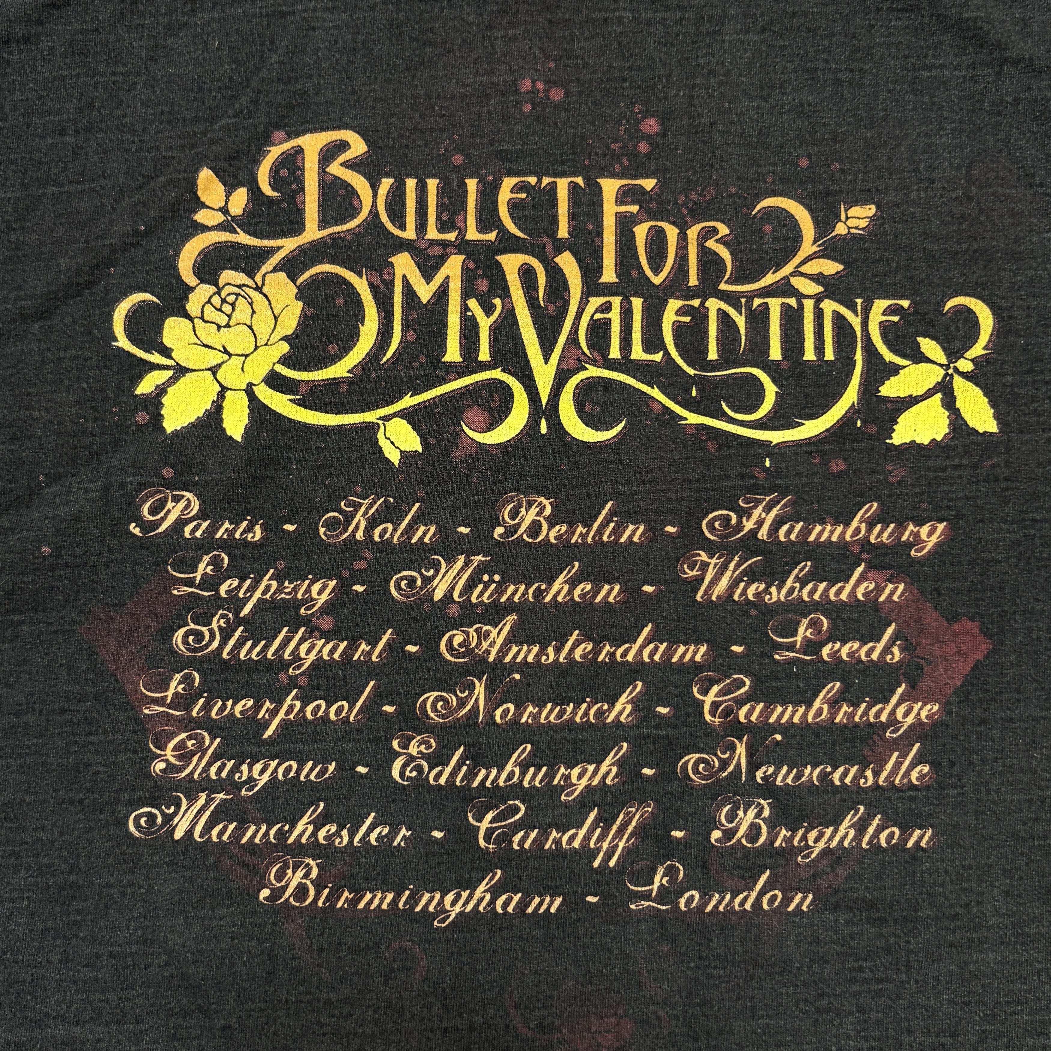 Band Tees Vintage Bullet For My Valentine Shirt Y2K Metalcore Band Tee Size US L / EU 52-54 / 3 - 14 Thumbnail