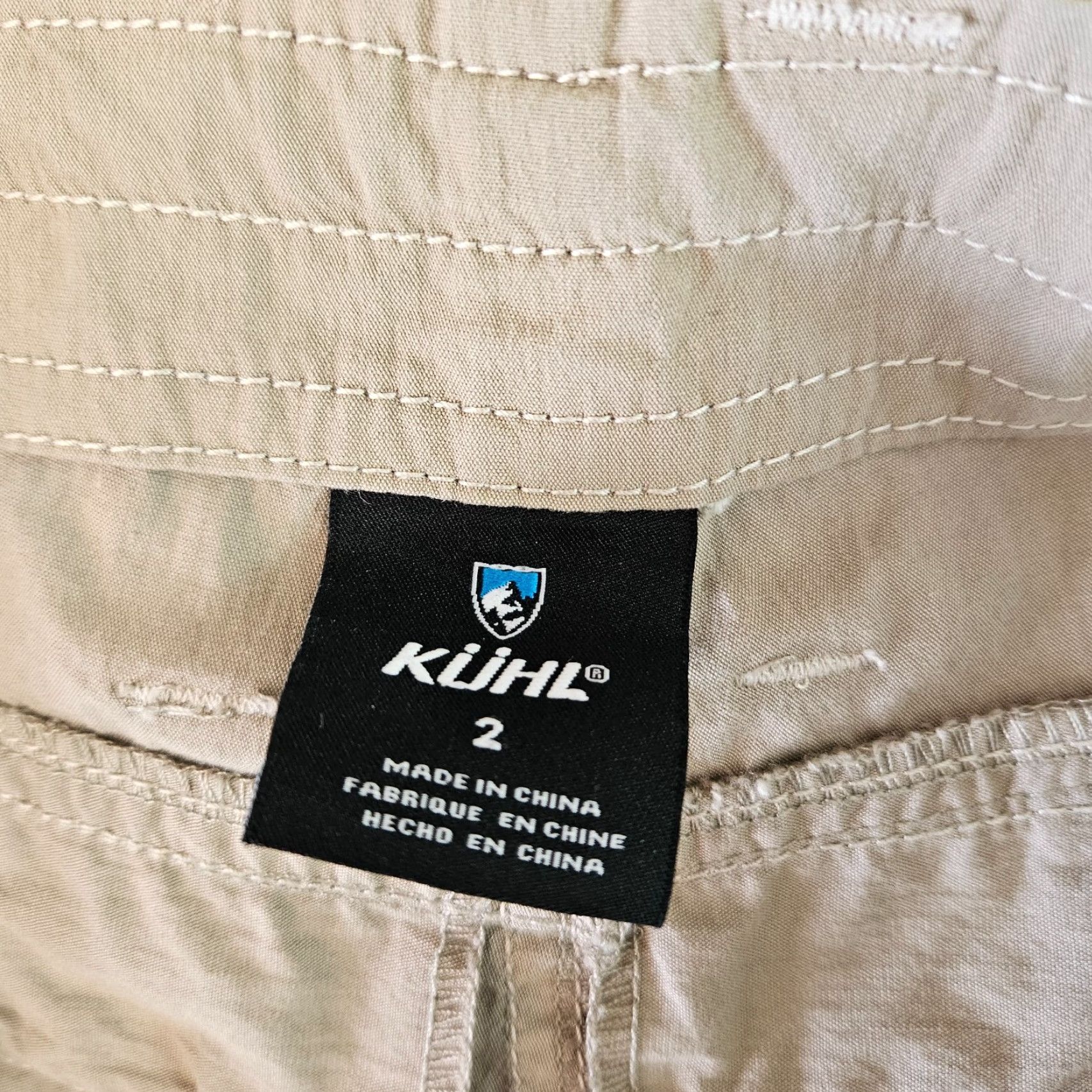 Vintage Kuhl Womens Capri Pants Sz 2 Tan Cargo Pockets Low Rise Size 26" / US 2 / IT 38 - 6 Thumbnail