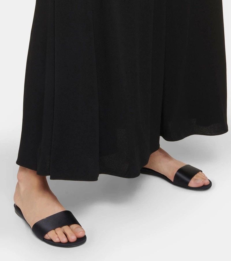 The Row The Row Combo black satin slides size EU 38.5 Size US 8 / IT 38 - 3 Thumbnail