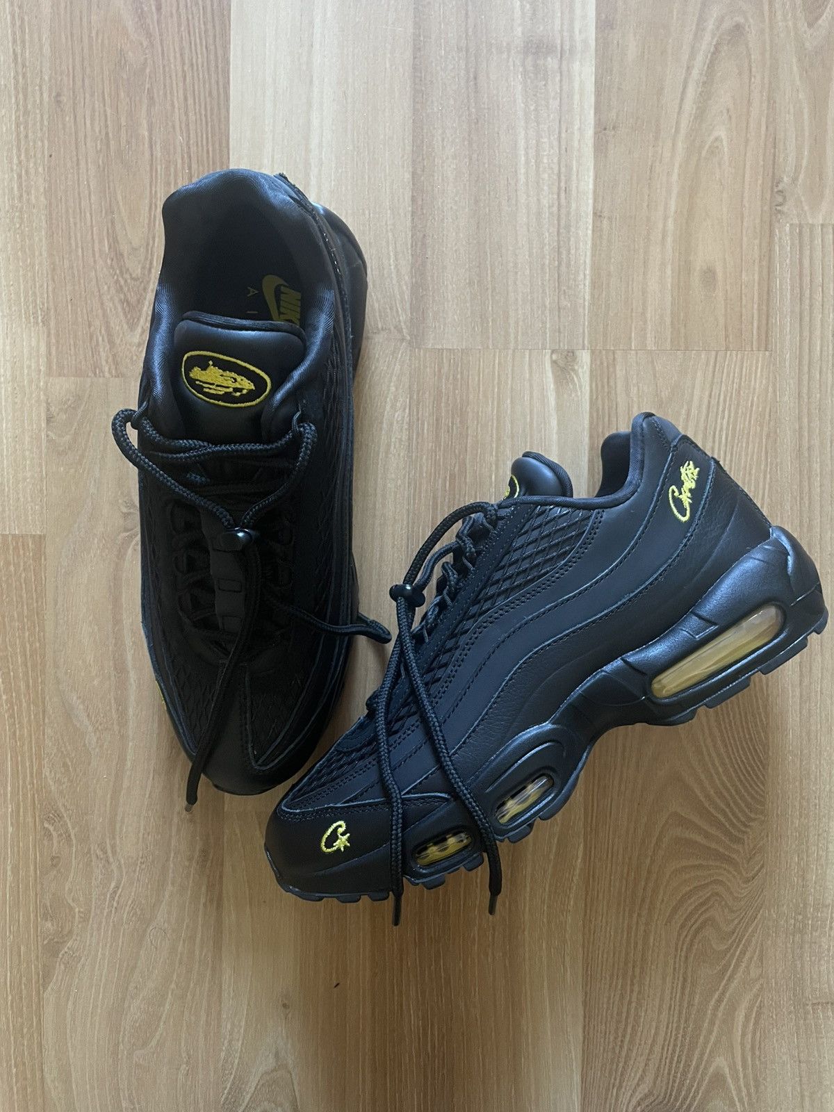 Corteiz × Designer × Nike Nike x Corteiz Air Max 95 Honey Black Size US 9 / EU 42 - 1 Thumbnail