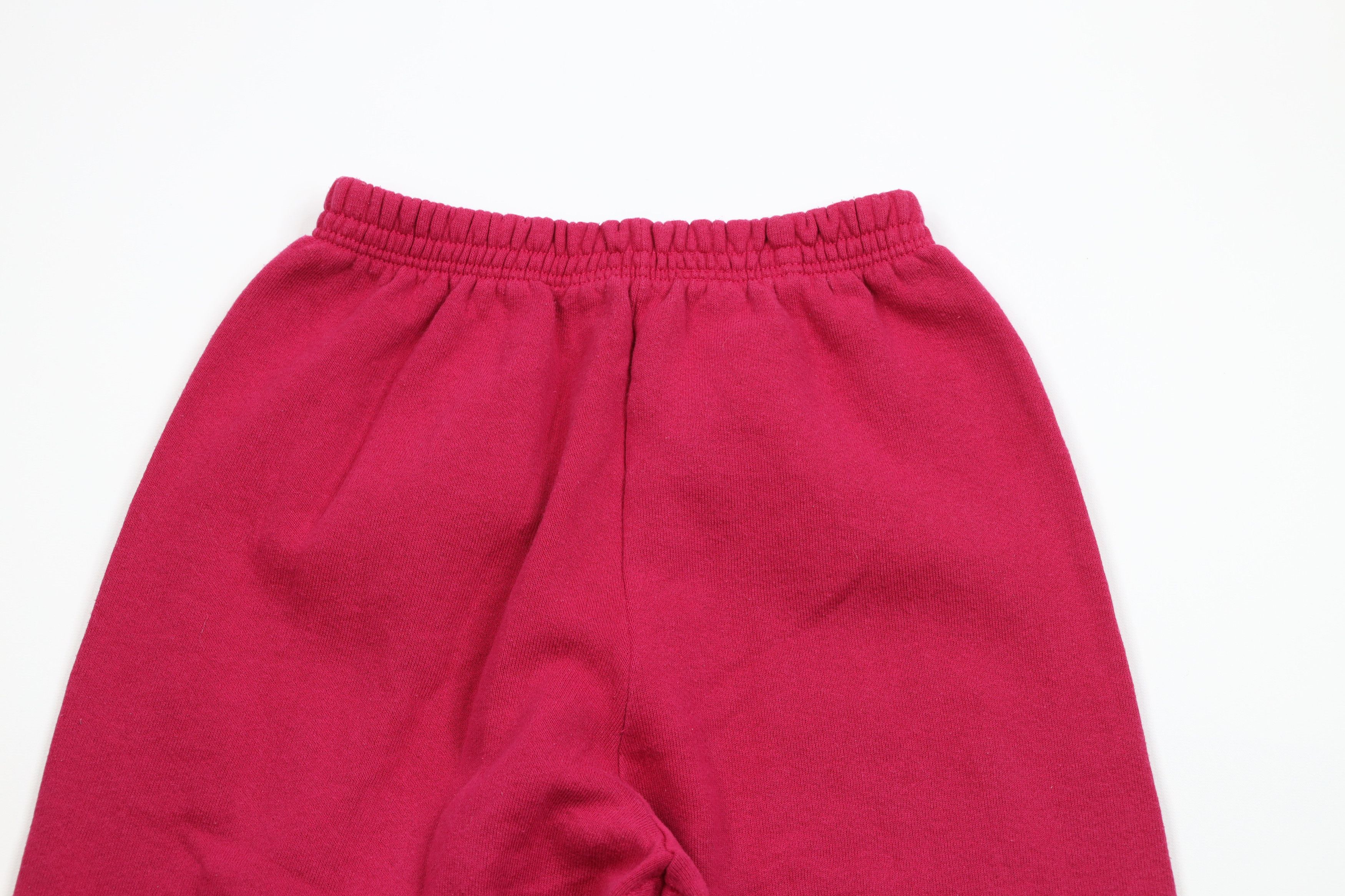 Vintage Vintage 90s Streetwear Blank Sweatpants Joggers Pink USA Size 22" - 9 Thumbnail