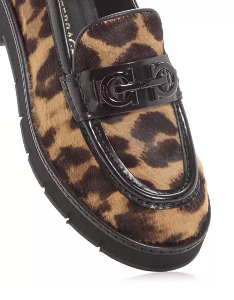 Salvatore Ferragamo o1s1rm1224 Ofelia Loafers in Leopard Size US 5.5 / IT 35.5 - 3 Thumbnail