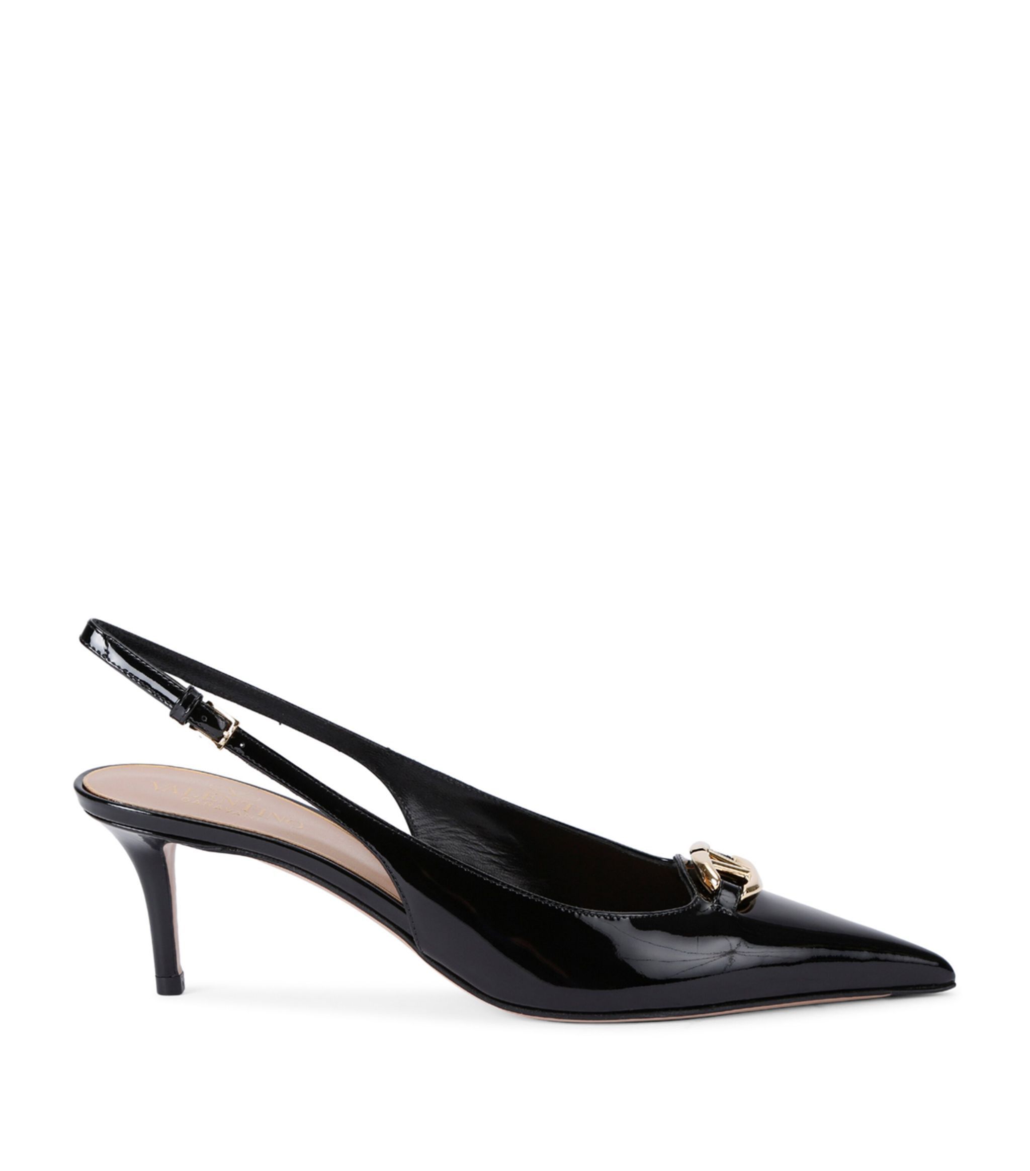 Valentino o1s22i1n0924 Slingback Vlogo Decollete Pumps in Black Size US 8 / IT 38 - 1 Thumbnail