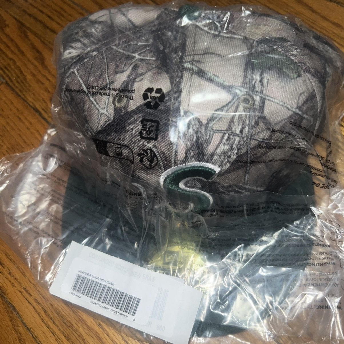 New Era × Supreme Supreme Reaper S Logo New Era Fitted Hat camo Size: 8 Size ONE SIZE - 4 Thumbnail